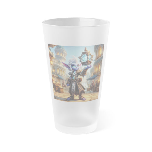Vaso | Vaso de pinta | Esmerilado | Fantasía Arcana | Gnomo Cronómago | Mágico