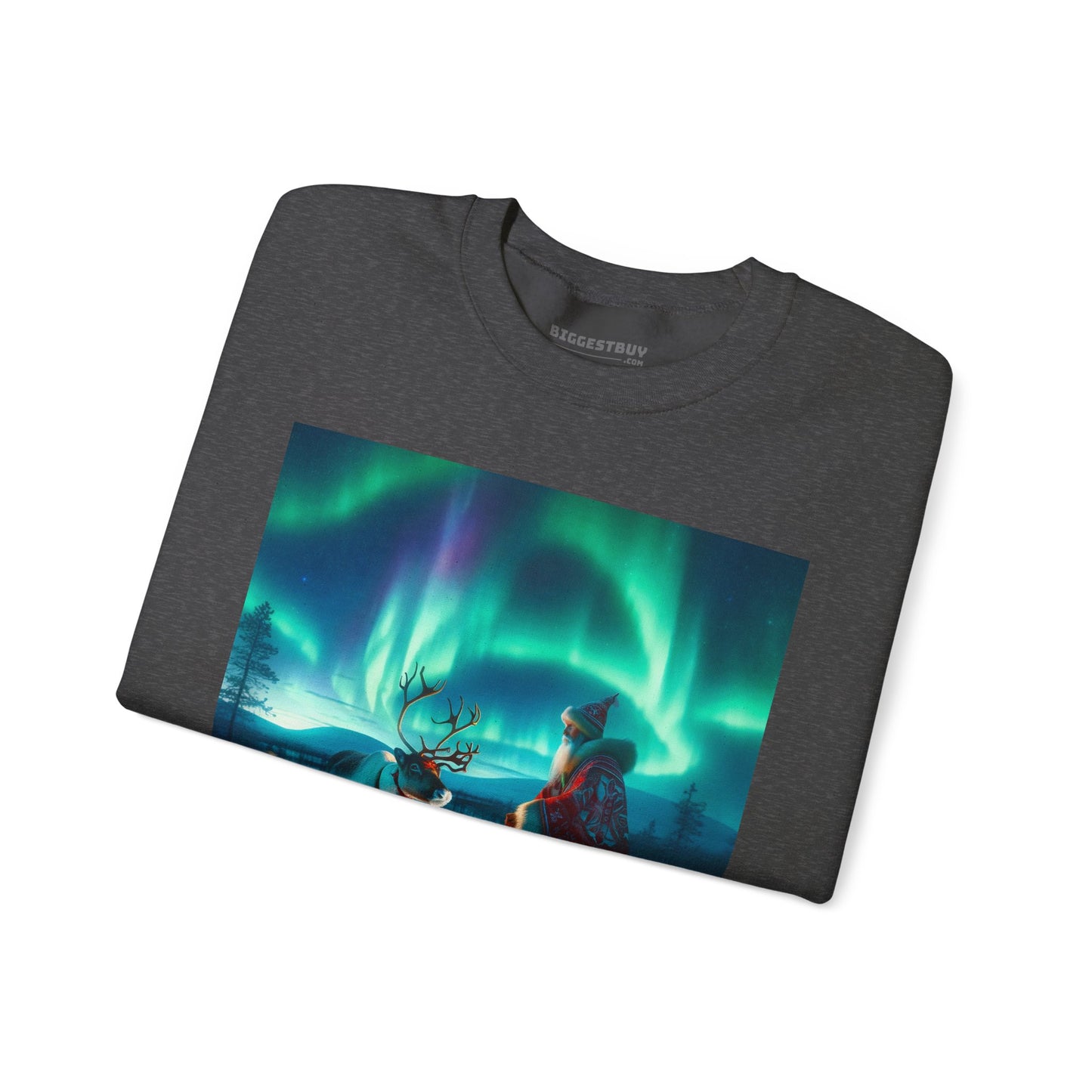 Bluza dresowa | Unisex | Okrągły dekolt | Gruba mieszanka | Szamanizm Polarny | Wizja Saamów