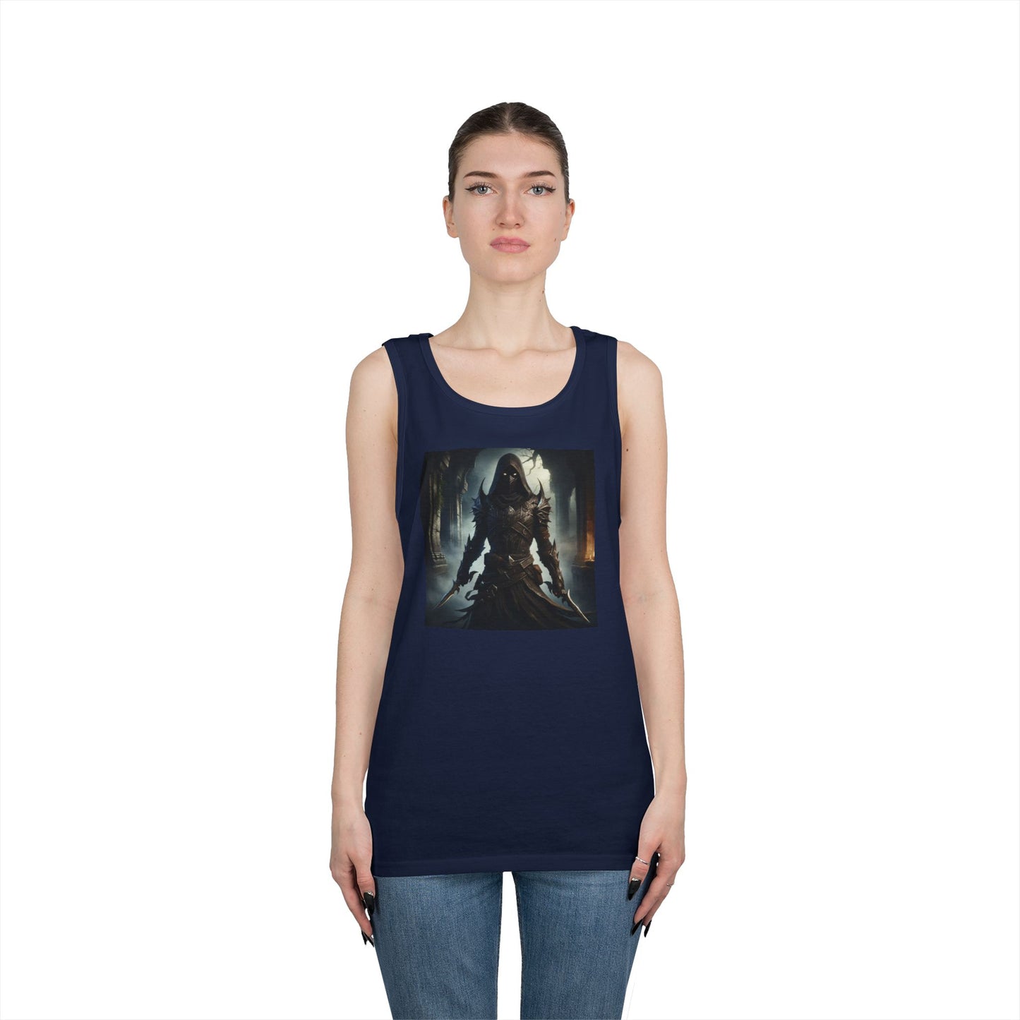 เสื้อกล้าม | ยูนิเซ็กส์ | ผ้าฝ้ายเนื้อหนา | จอมนักฆ่าเงามืด | นักล่าวิญญาณ