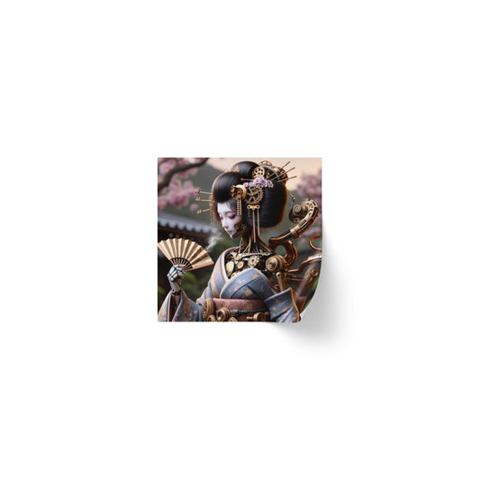 Klistremerkerull | Firkantet | Steampunk | Cyberpunk | Geisha