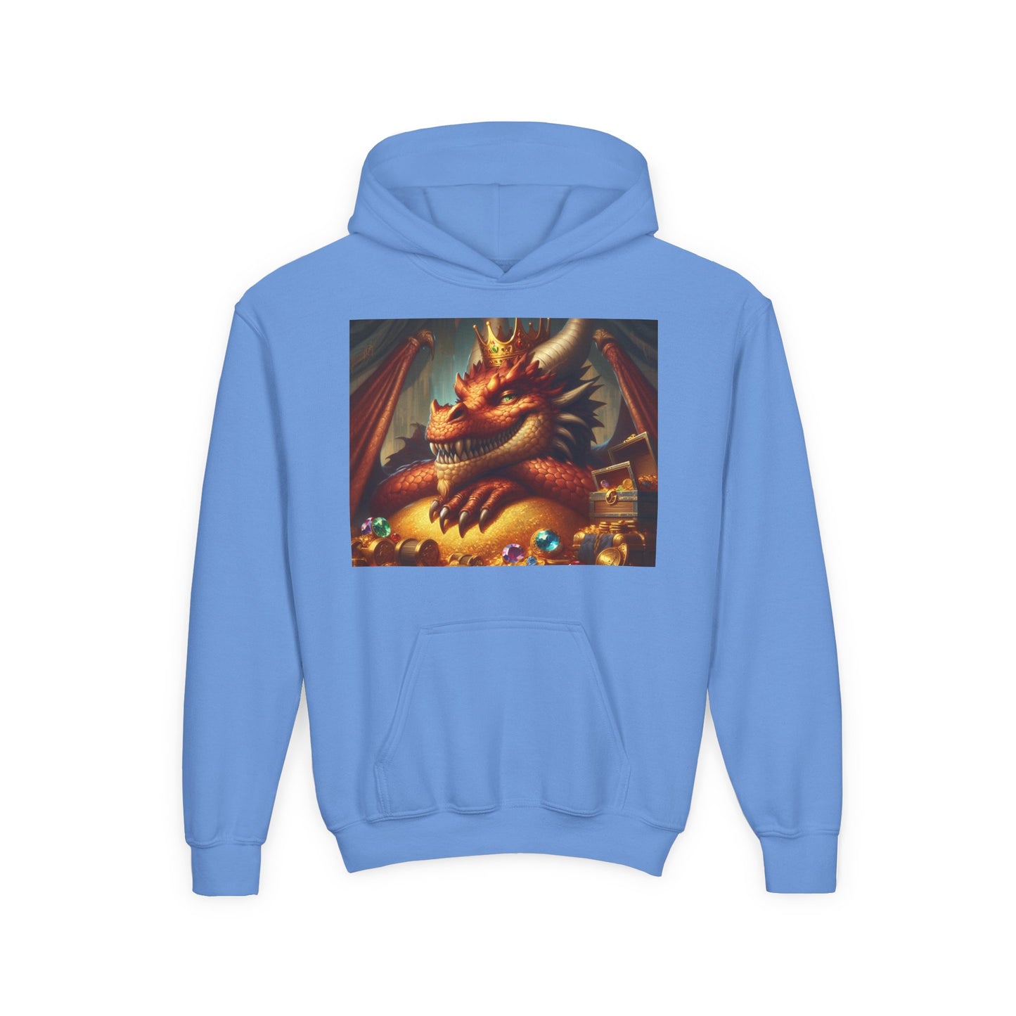 Bluza dresowa | Młodzieżowa | Z kapturem | Gruba mieszanka | Nordycka Mitologia | Fafnir | Smok