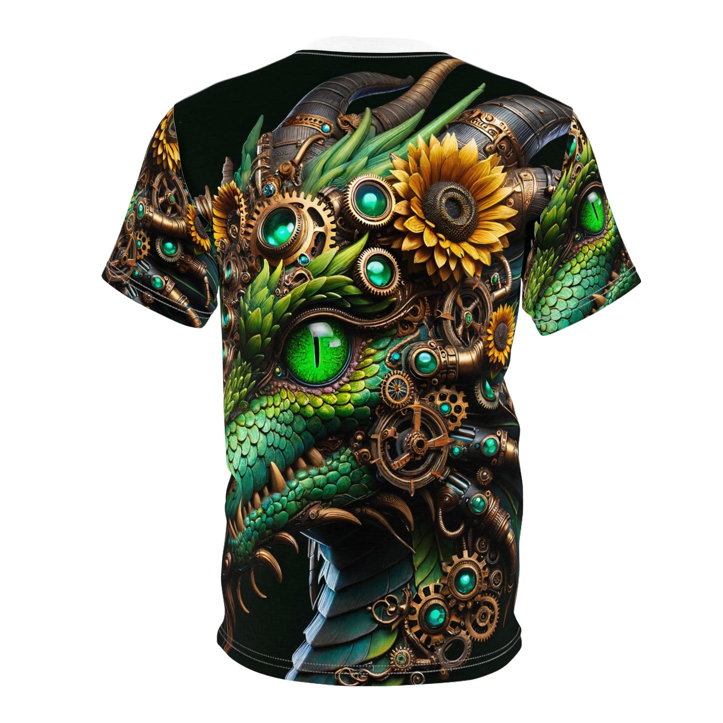 Tシャツ | 全面プリント | ユニセックスTシャツ | スチームパンク | メカニカルファンタジー | ドラゴン