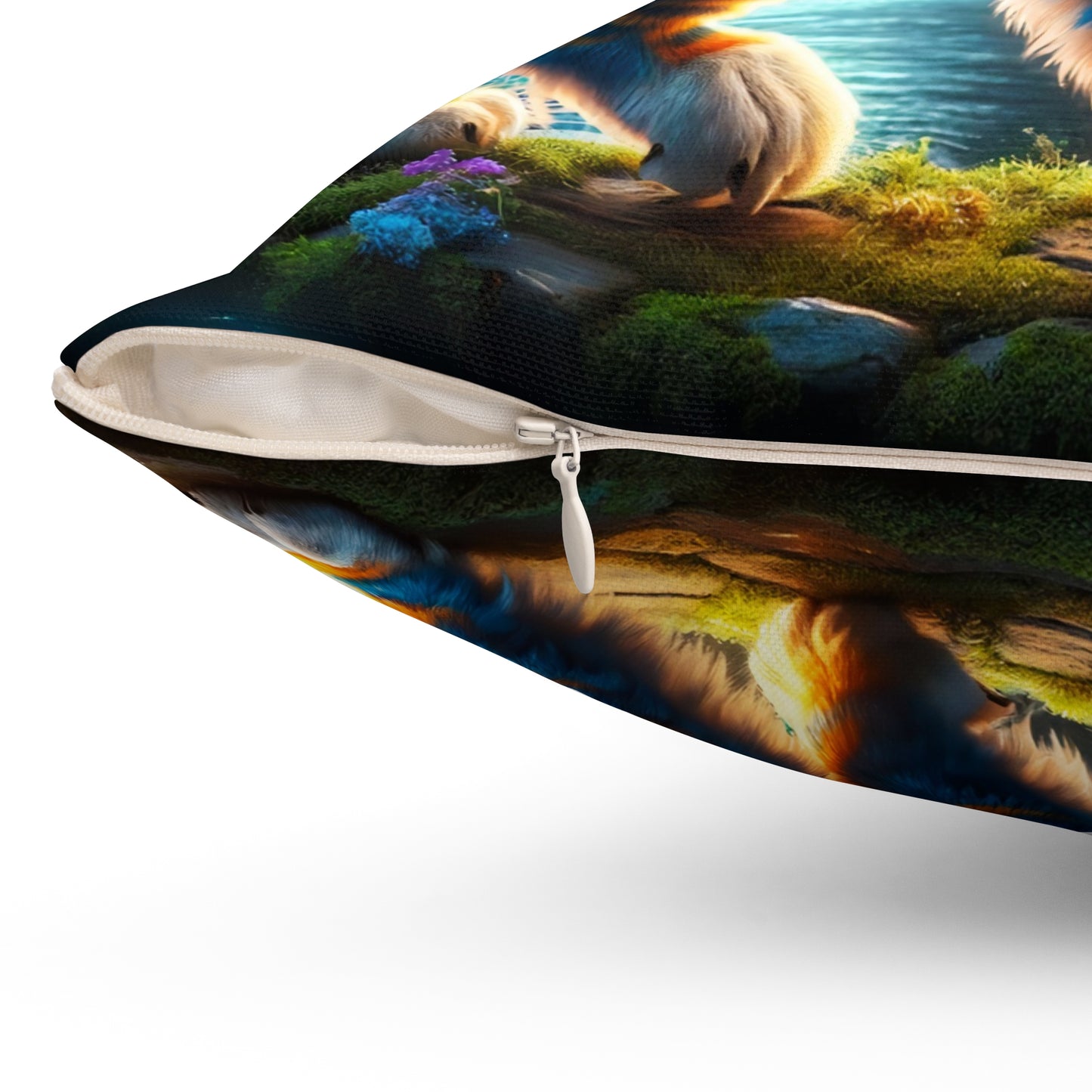 Kudde | Polyester | Fyrkantig | Magisk realism | Mytologisk varelse | Tiger