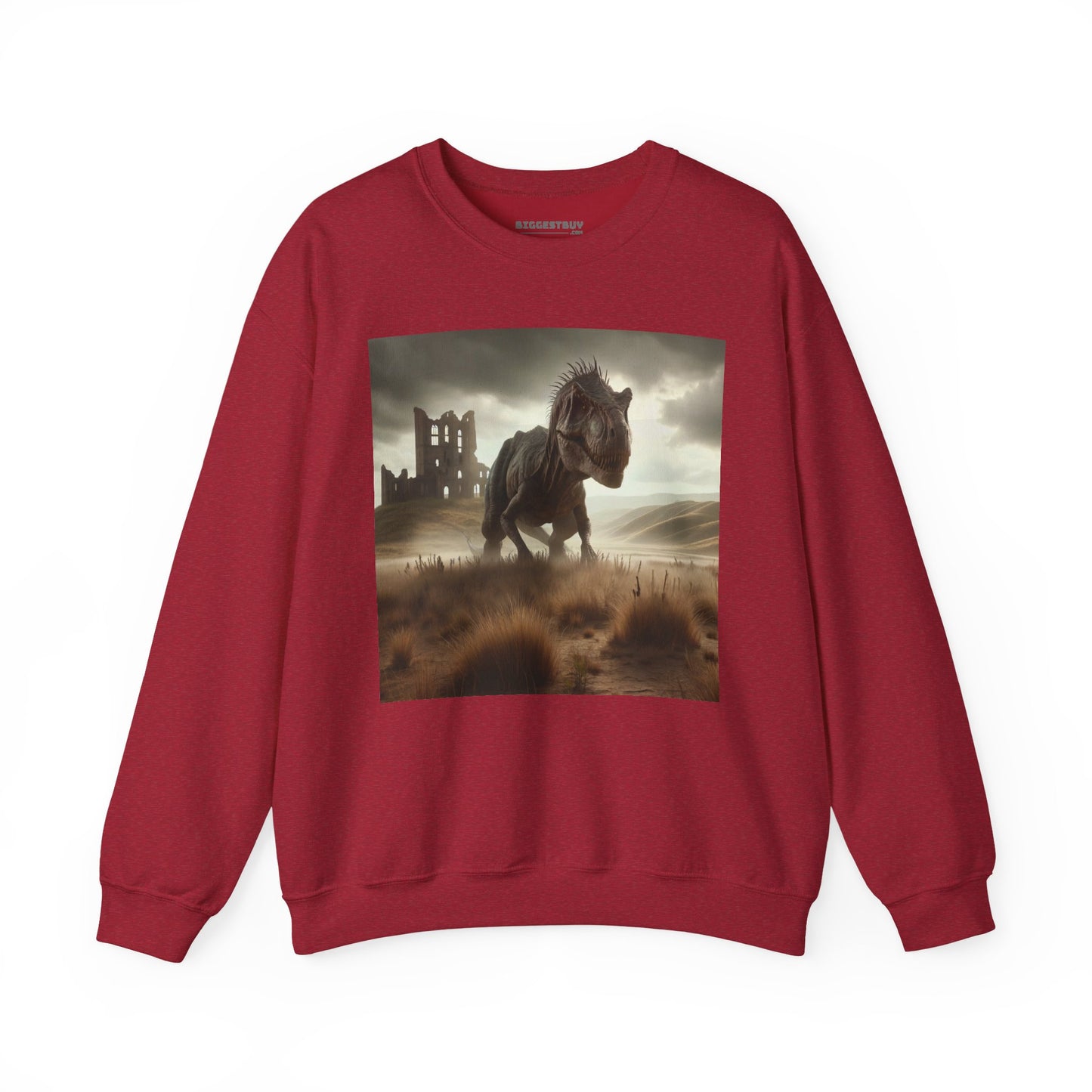 Felpa | Unisex | Girocollo | Misto pesante | Paleofinzione | Dinosauri Preistorici | T-Rex