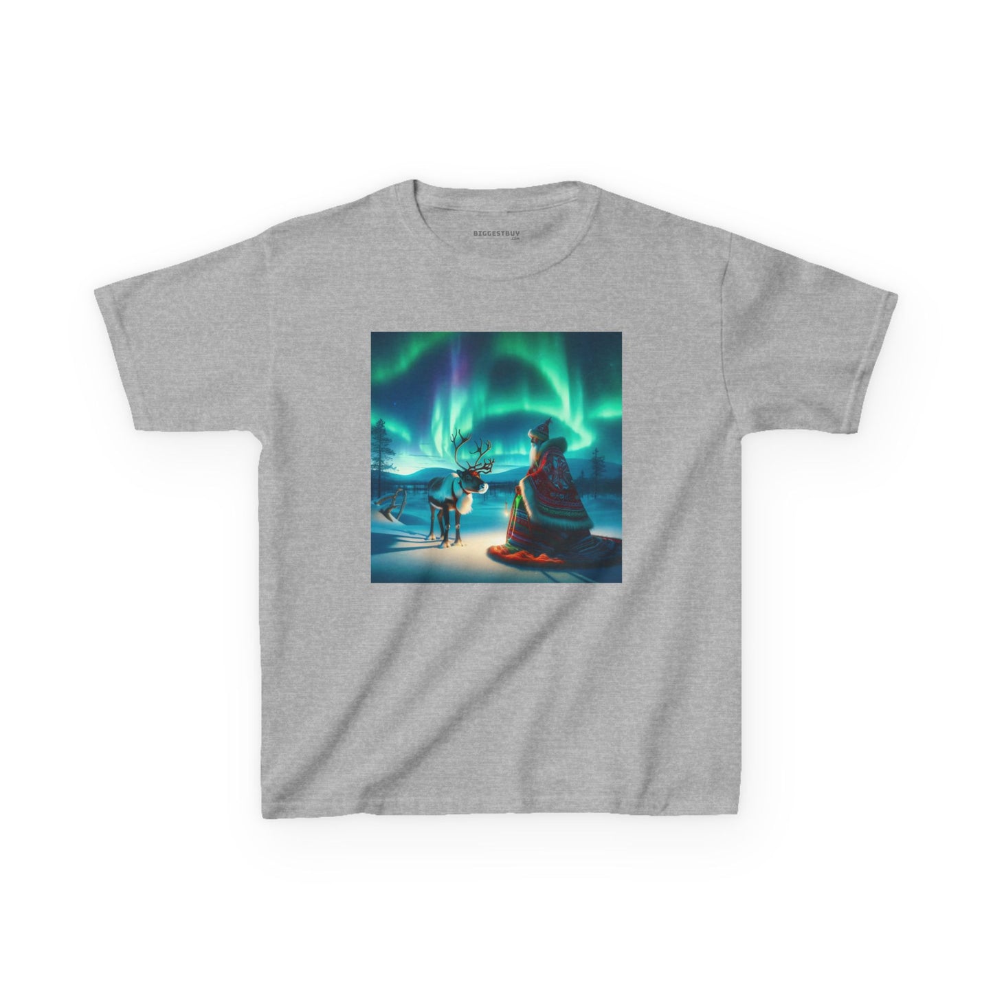 Camiseta | Camiseta Infantil | Algodão Pesado | Misticismo Nórdico | Xamã Sami