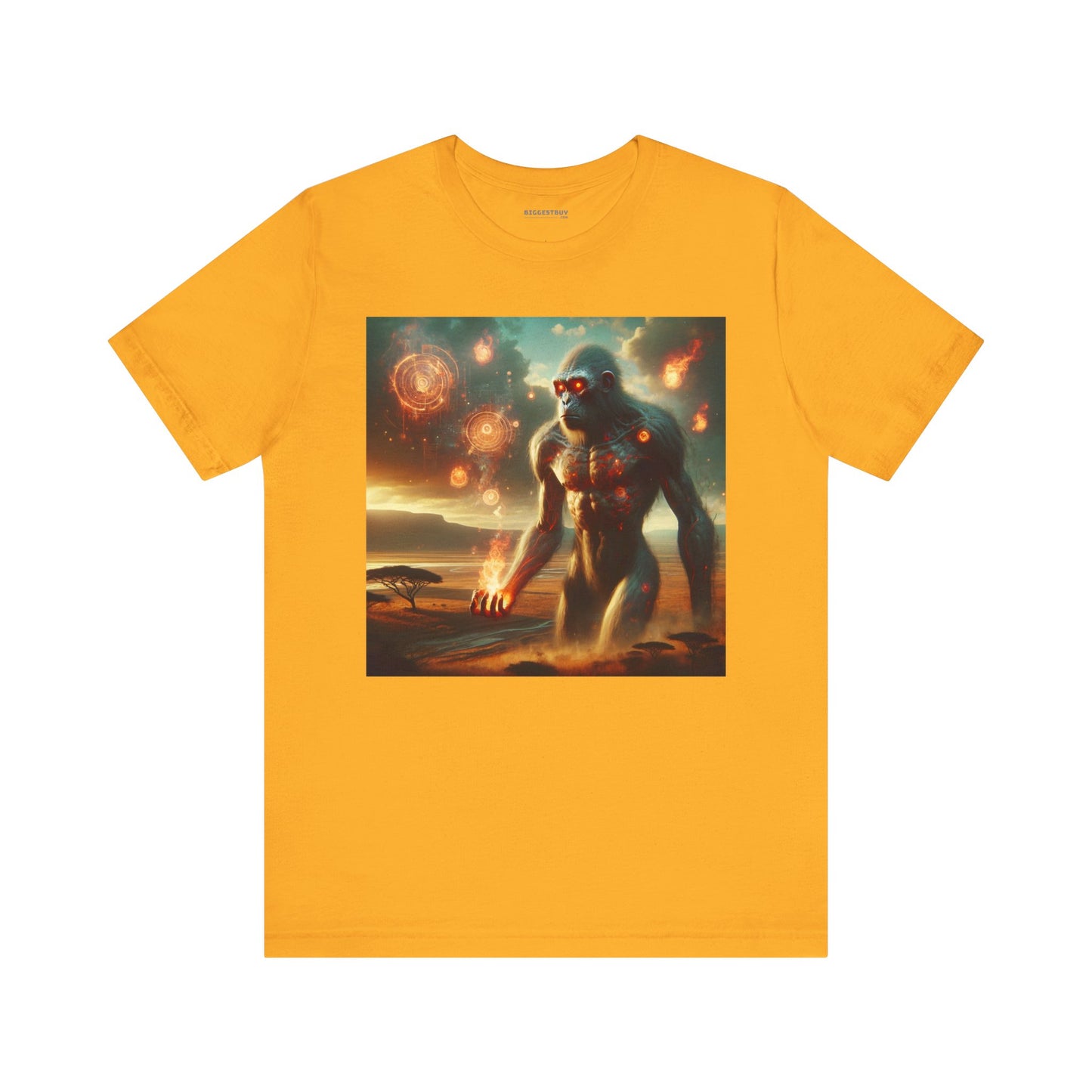 T-shirt | Unisex | Jersey T-shirt | Korte mouw | Oeroud Titan | Vuurmythologie | Kolossus