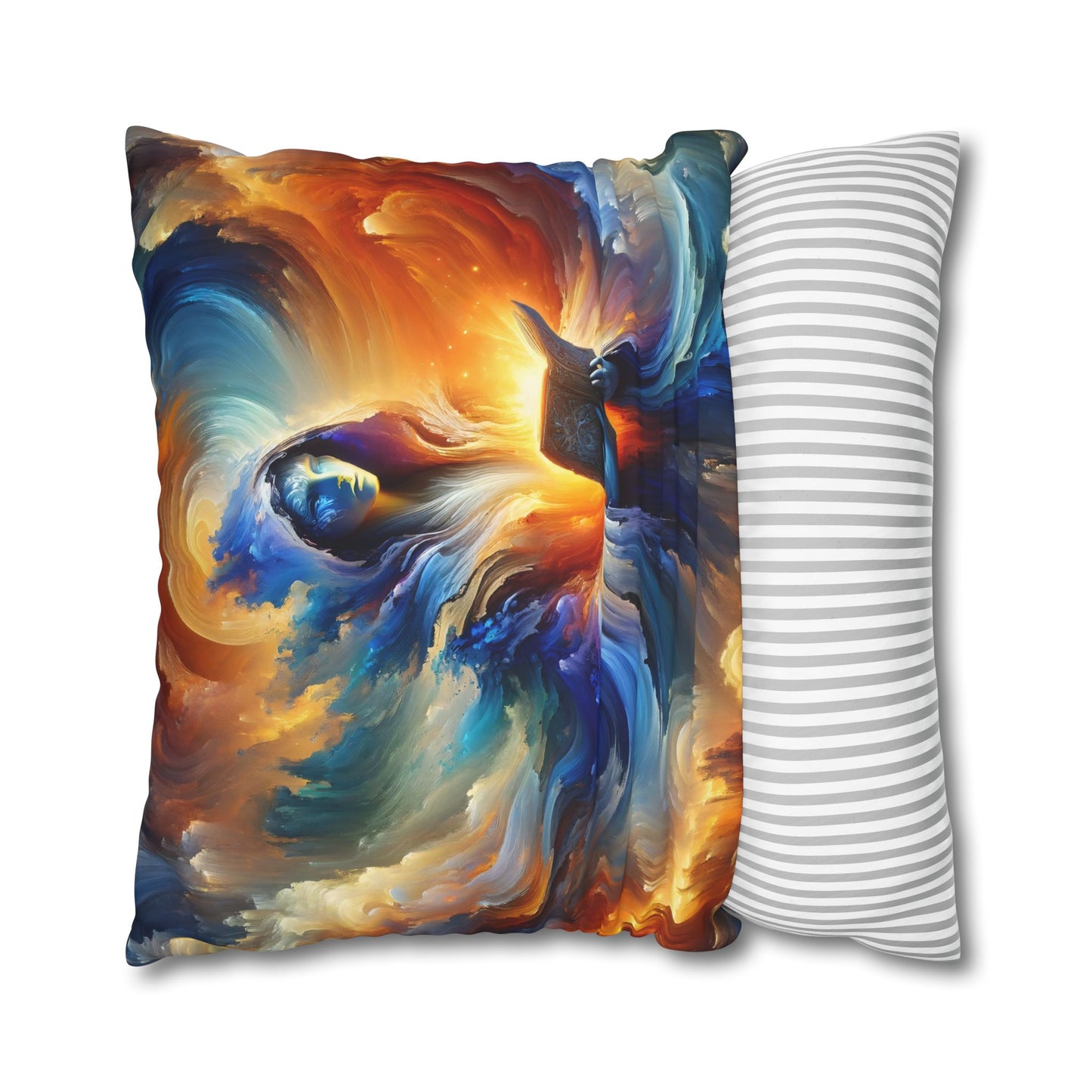 Poszewka na poduszkę | Kwadratowy | Płótno poliestrowe | Mistyczna Fantazja | Czarodziej Mocy