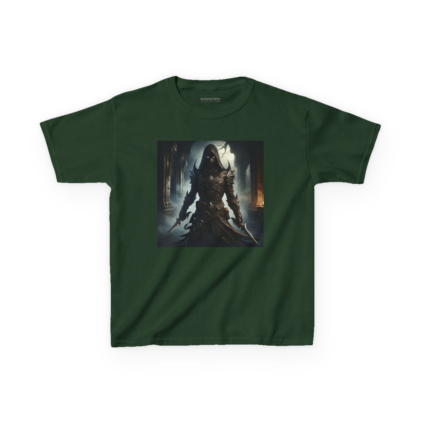 เสื้อยืด | เสื้อยืดเด็ก | ผ้าฝ้ายเนื้อหนา | จอมนักฆ่าเงามืด | นักล่าวิญญาณ