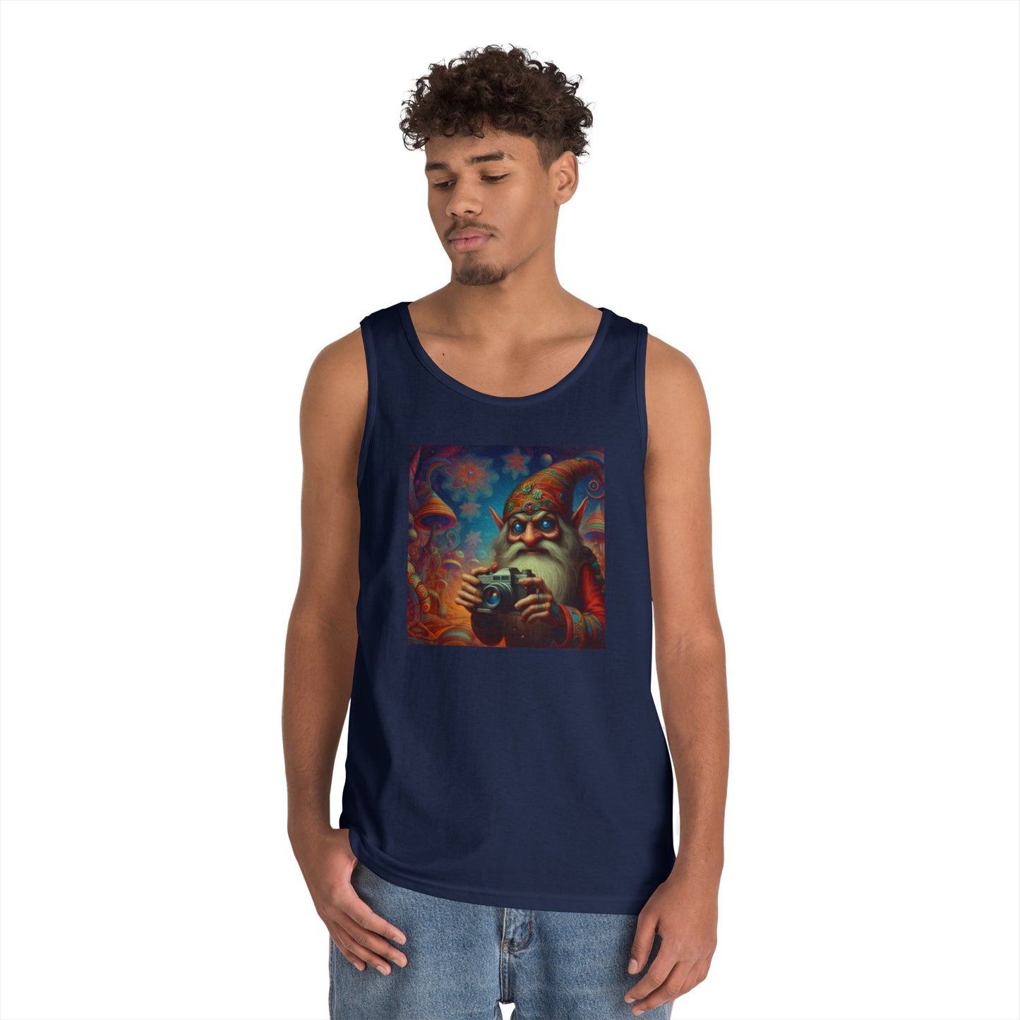 Tanktopp | Unisex | Kraftig bomull | Fantasy | Psykedelisk | Domovoi
