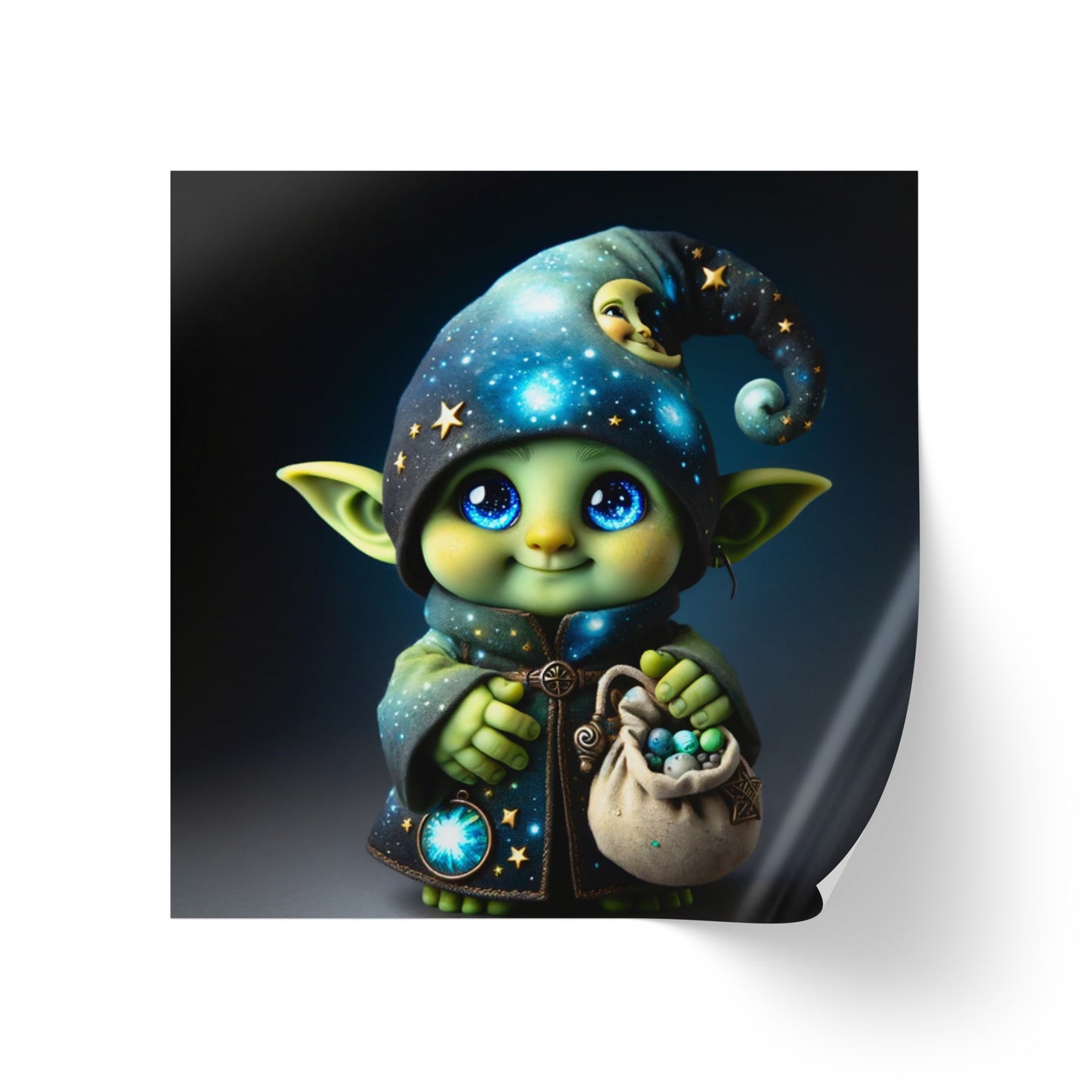 Klisteretikettrulle | Fyrkantig | Fantasy | Celestial Magi | Brownie