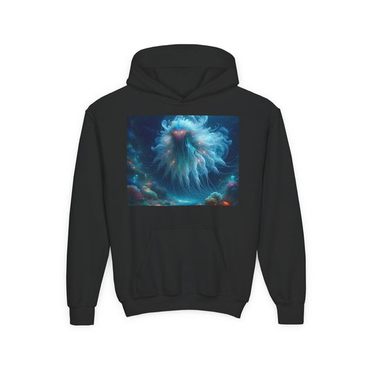 Sweatshirt | Genç | Kapüşonlu | Kalın Karışım | Kozmik Deniz Fantezisi | Medusa