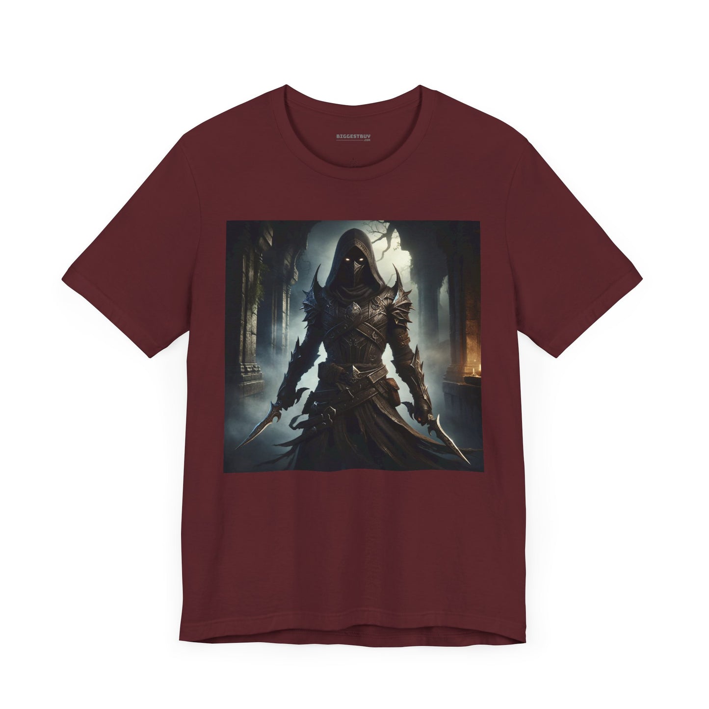 เสื้อยืด | ยูนิเซ็กส์ | เสื้อยืดเจอร์ซีย์ | แขนสั้น | จอมนักฆ่าเงามืด | นักล่าวิญญาณ