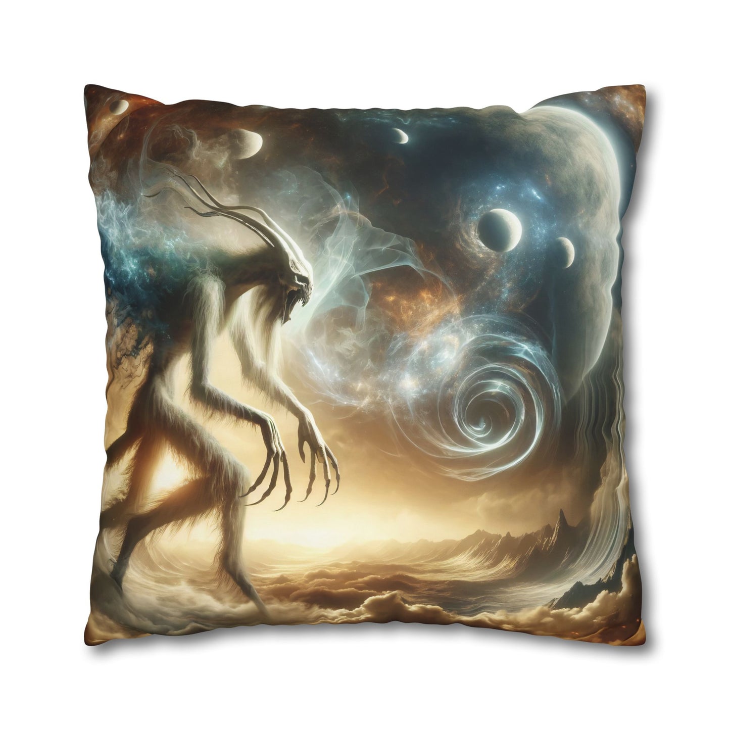 Poszewka na poduszkę | Kwadratowy | Płótno poliestrowe | Kosmiczny Horror | Archont | Byt