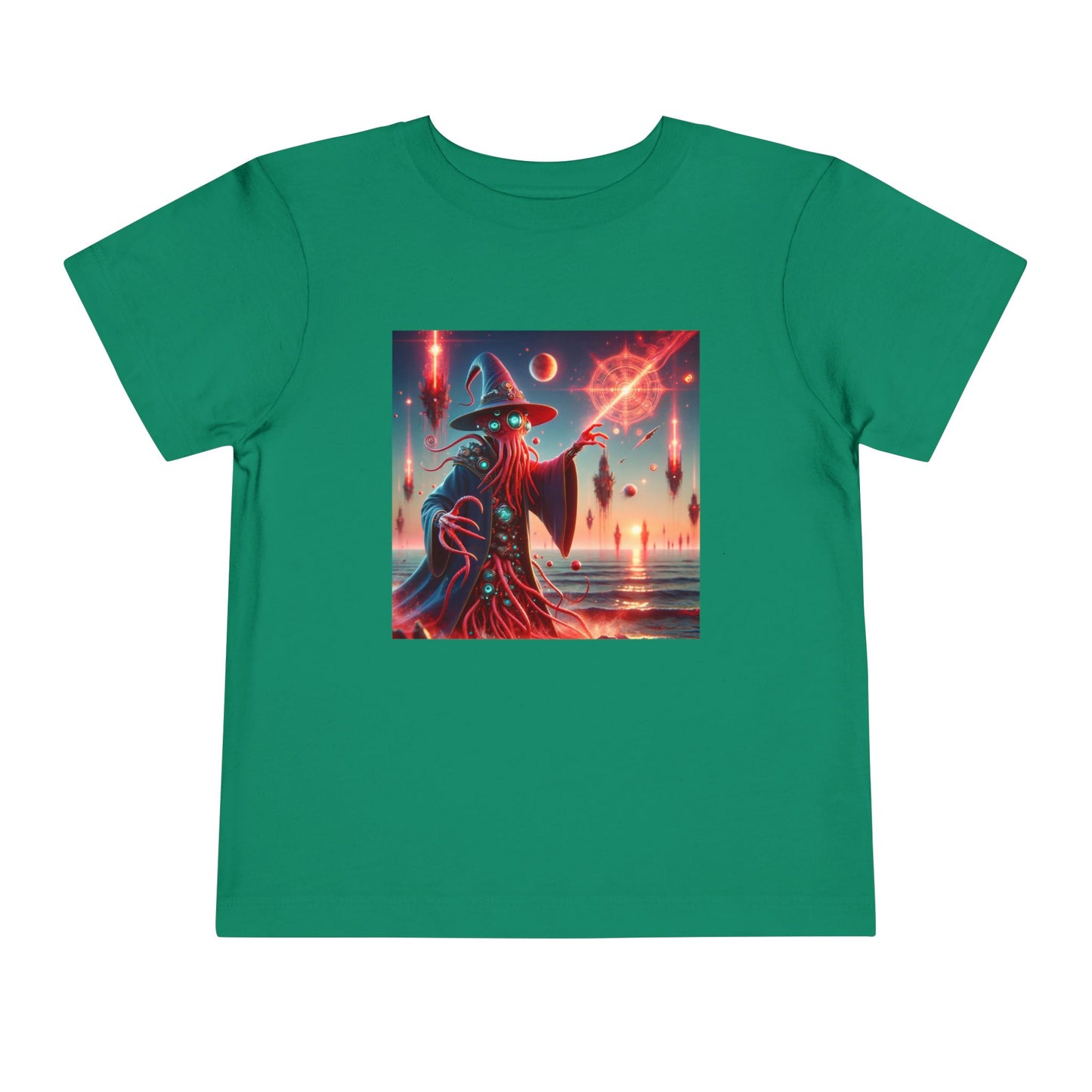 Camiseta | Camiseta para niños pequeños | Manga corta | Horror Cósmico | Mago Lovecraftiano