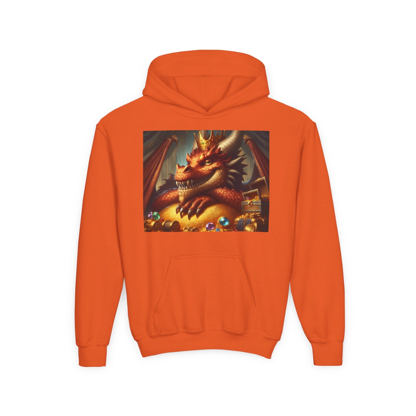 Bluza dresowa | Młodzieżowa | Z kapturem | Gruba mieszanka | Nordycka Mitologia | Fafnir | Smok