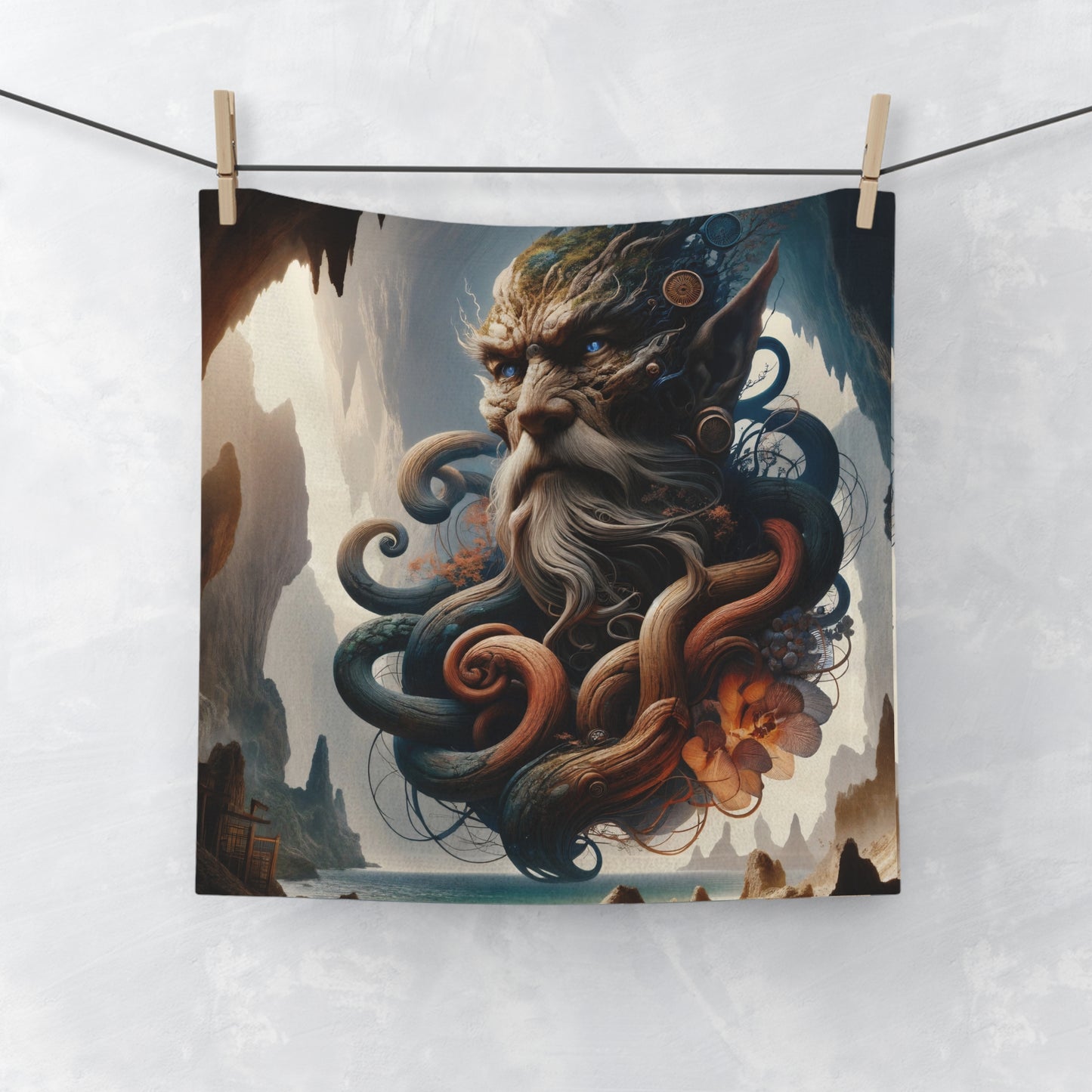 Handdoek | Washandje | Mythisch Zeewezen | Kraken God