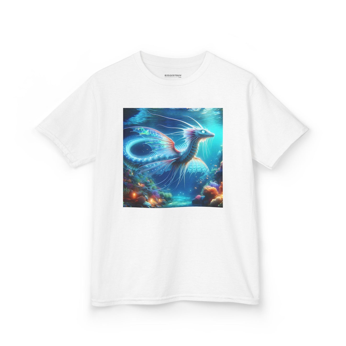 T-Shirt | Koszulka dziecięca | Ciężka bawełna | Mitologia morska | Ryujin | Smok wodny