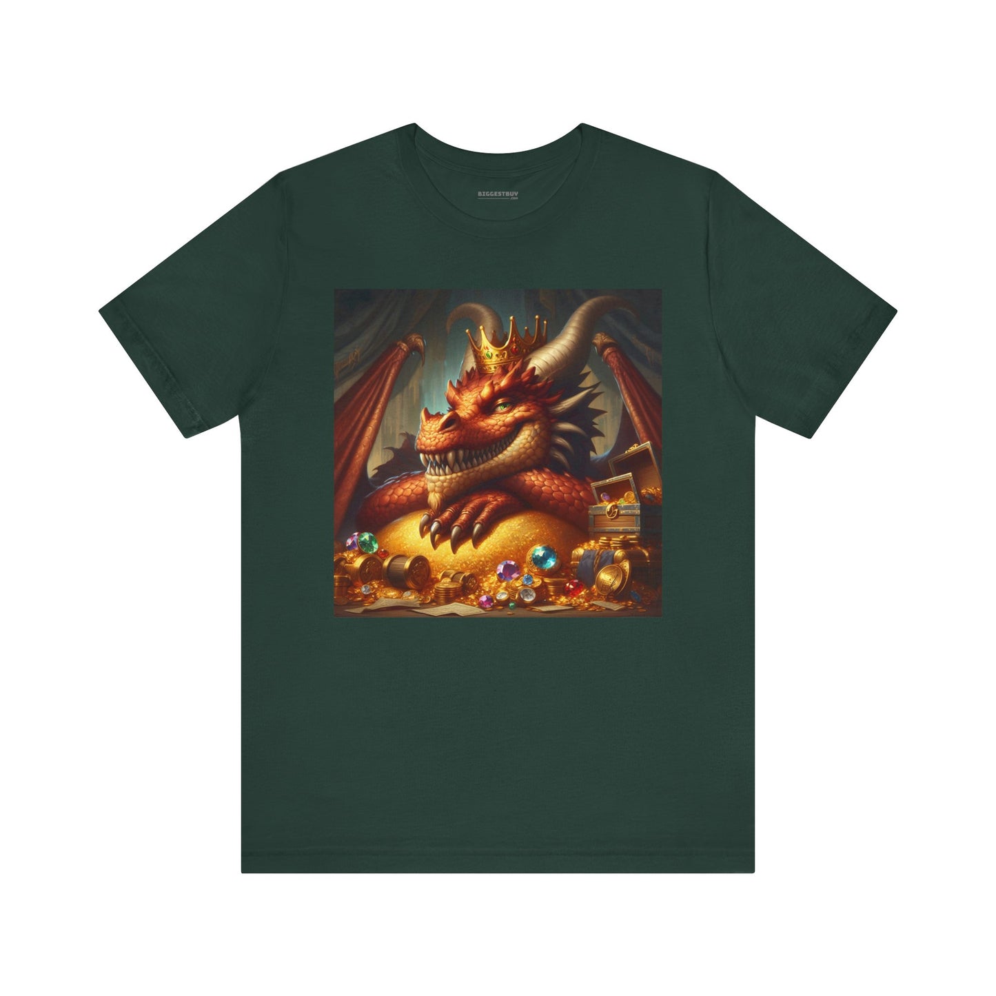 T-Shirt | Unisex | Koszulka dżersejowa | Krótki rękaw | Nordycka Mitologia | Fafnir | Smok