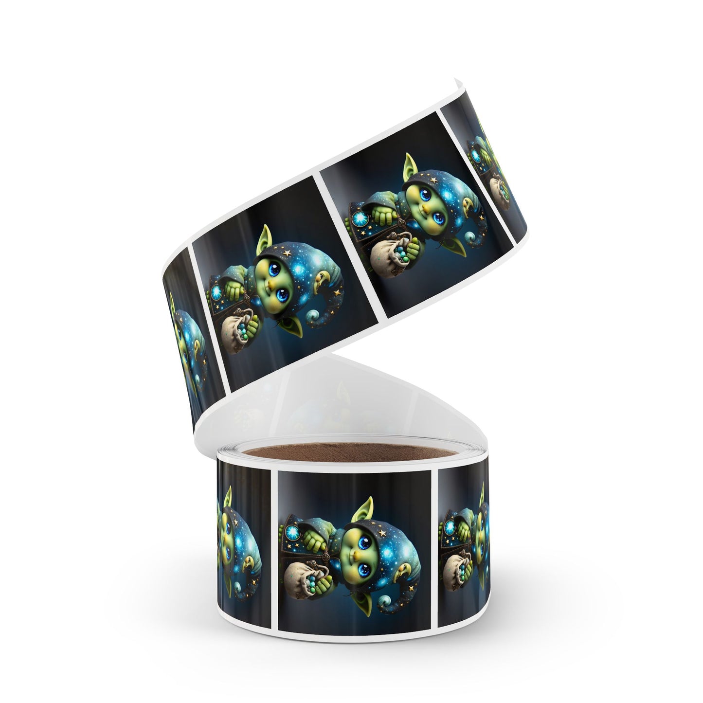 Klisteretikettrulle | Fyrkantig | Fantasy | Celestial Magi | Brownie