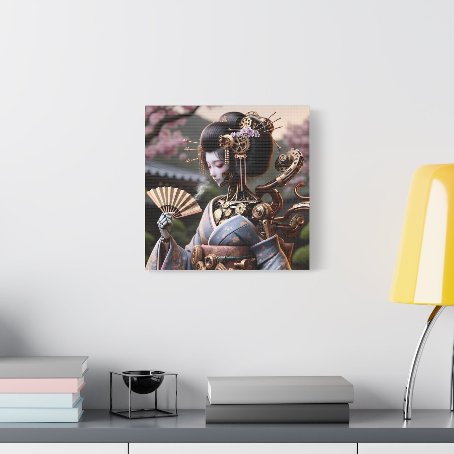 Canvas | Mat | Steampunk | Cyberpunk | Geisha Robot