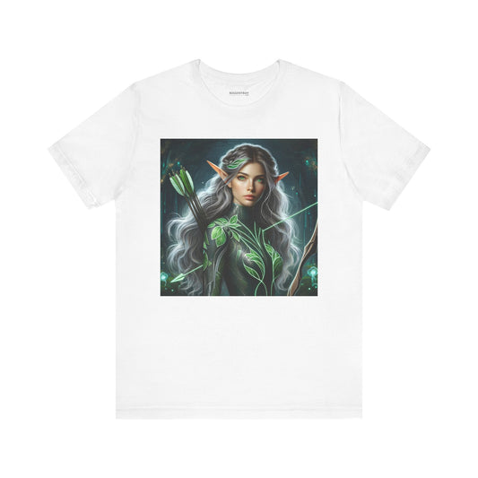 T-skjorte | Unisex | Jersey-T-skjorte | Kort erme | Alvisk skogsvoktere | Bueskytter