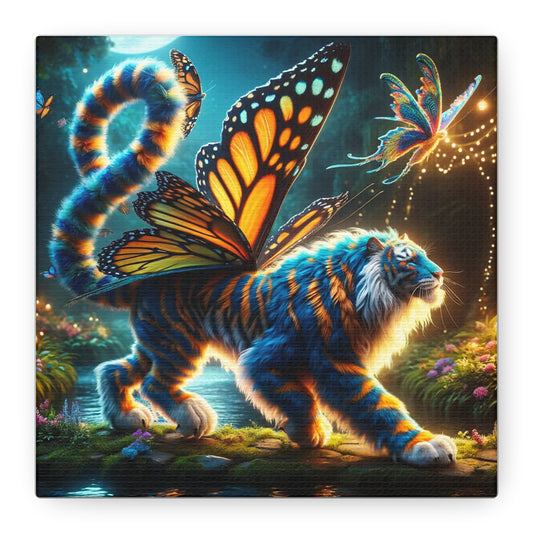 Canvas | Mat | Magisch Realisme | Vlinder Tijger