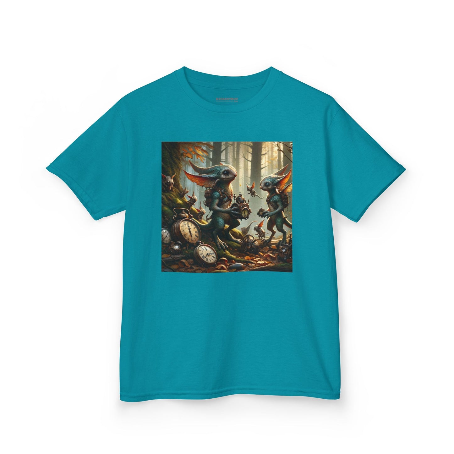 T-Shirt | Koszulka dziecięca | Ciężka bawełna | Steampunk Fantasy | Leśne Pooka