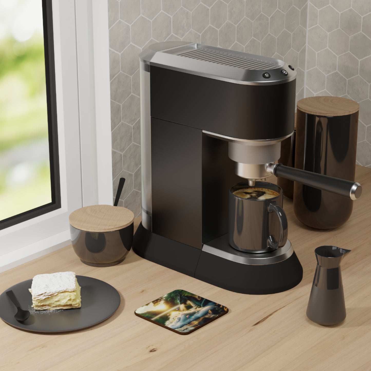 Brikke | Tett fiberplate | Dragemagi | Fantasilandskap | Innsjø