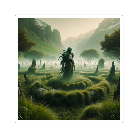 Sticker | Vierkant | Noordse mythologie | Mortem wachter