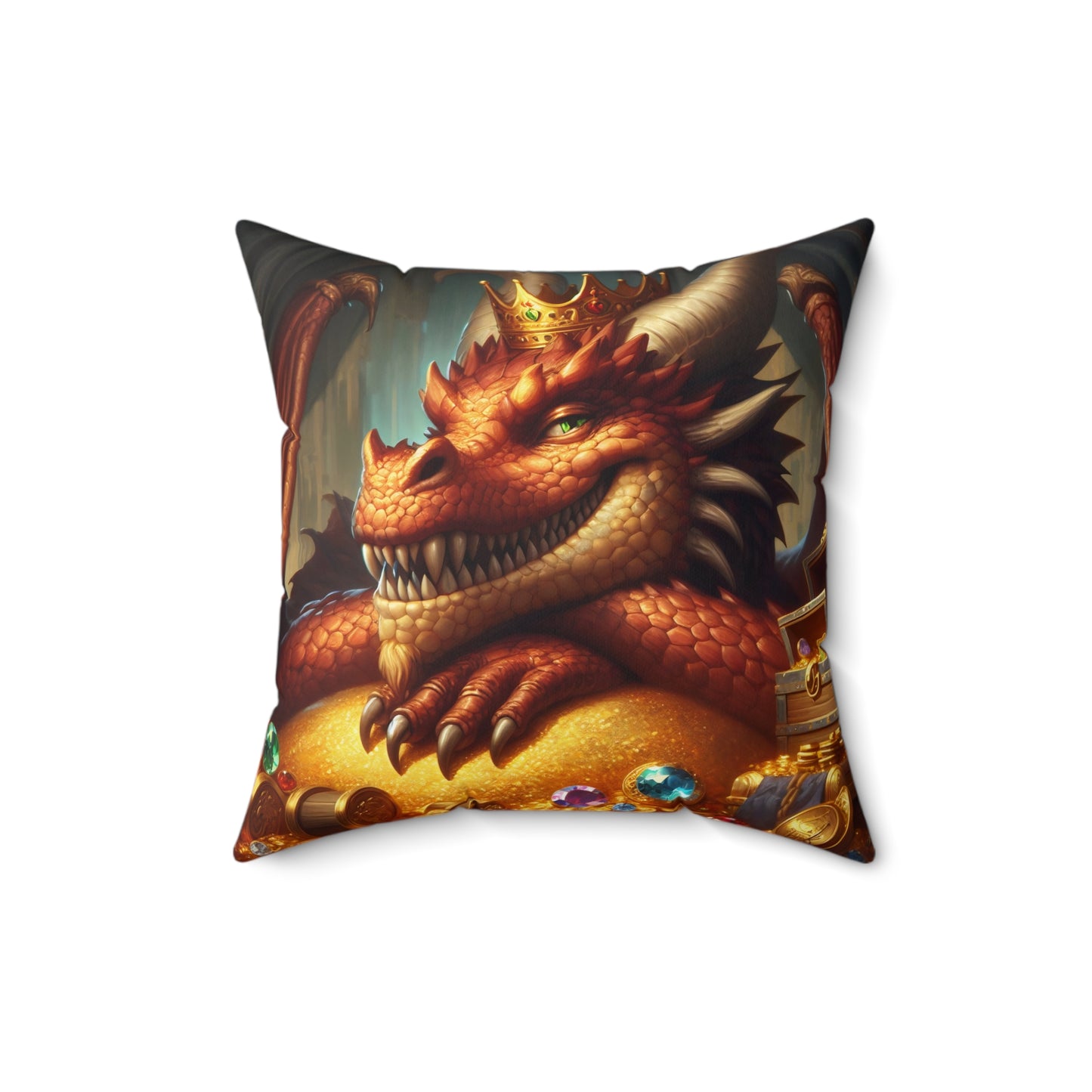 Oreiller | Polyester | Carré | Mythologie nordique | Fafnir | Dragon