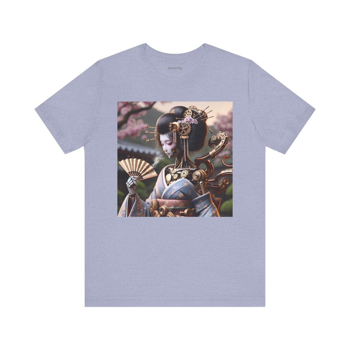Tシャツ | ユニセックス | ジャージーTシャツ | 半袖 | スチームパンク | サイバーギーシャ | ロボット芸者