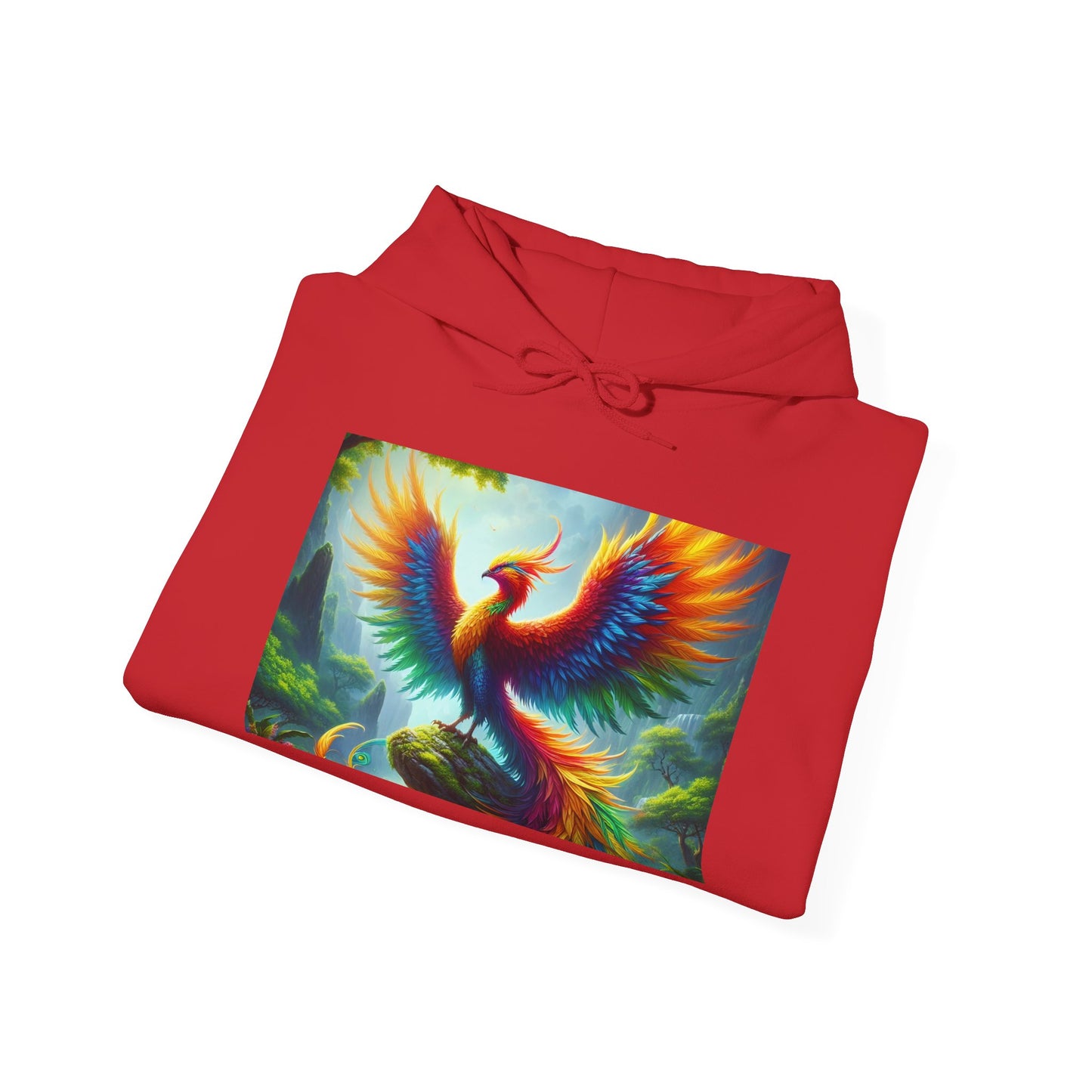 ہوڈی | یونیسیکس | ہڈڈ سویٹ شرٹ | ہیوی بلینڈ | افسانوی تصور | عنقا اساطیر | آتشی پرندہ