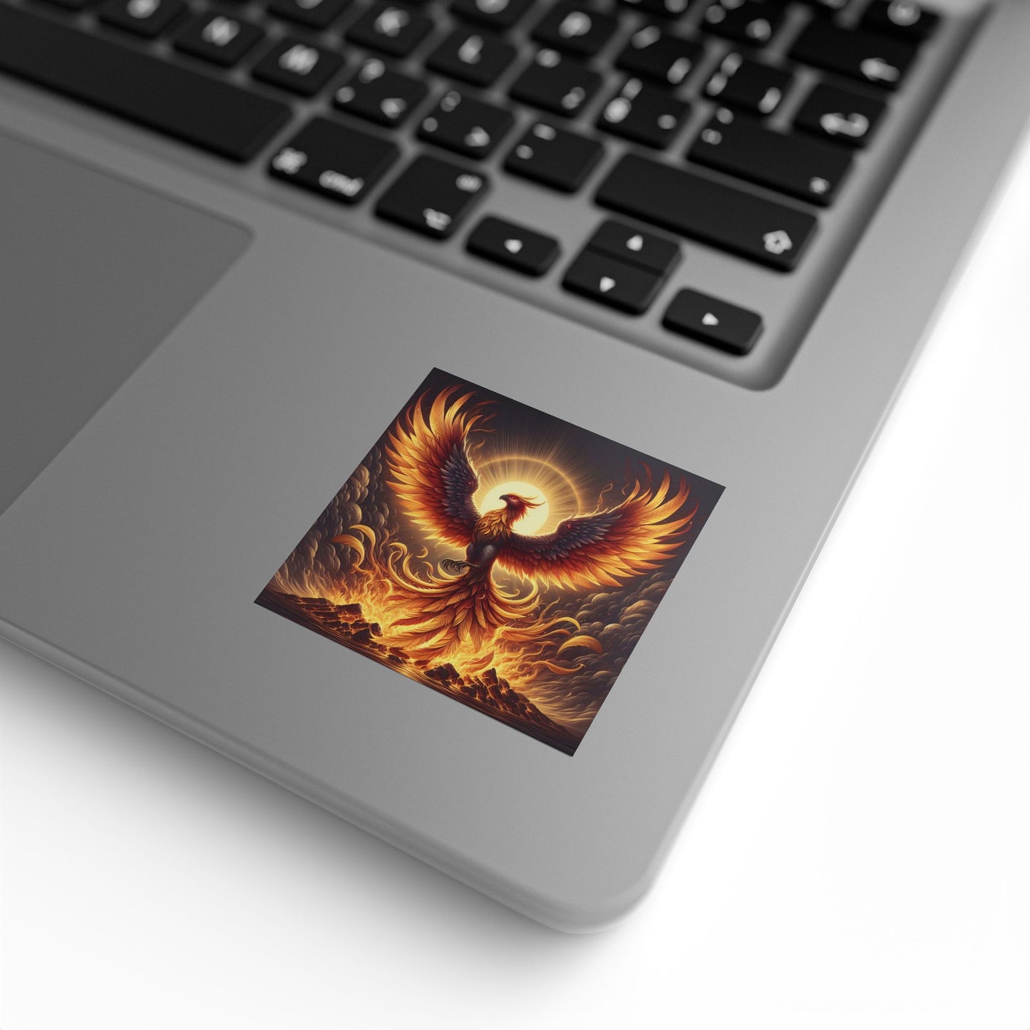 Klisteretikettrulle | Fyrkantig | Mytisk Fenix | Eldfödd Fågel