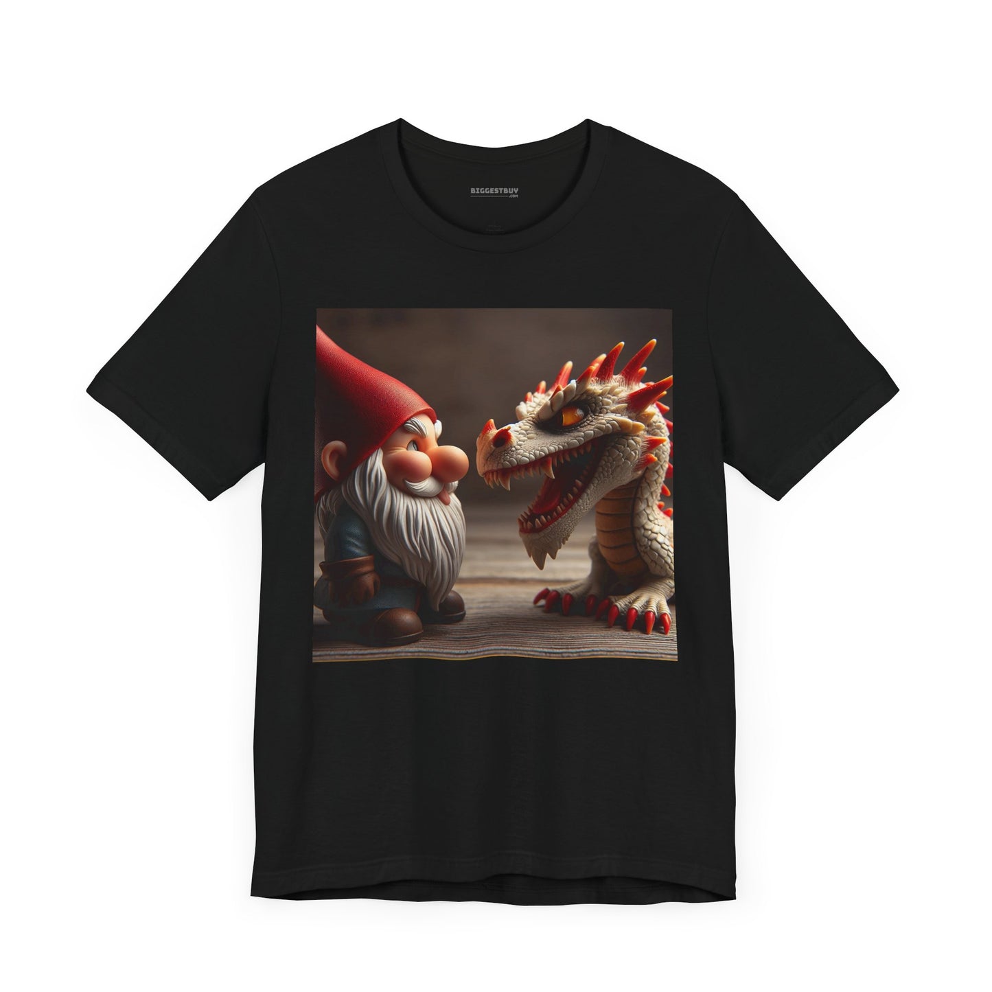 เสื้อยืด | ยูนิเซ็กส์ | เสื้อยืดเจอร์ซีย์ | แขนสั้น | ตำนานเทพนิยาย | นิทานพื้นบ้าน | โนมกับมังกร