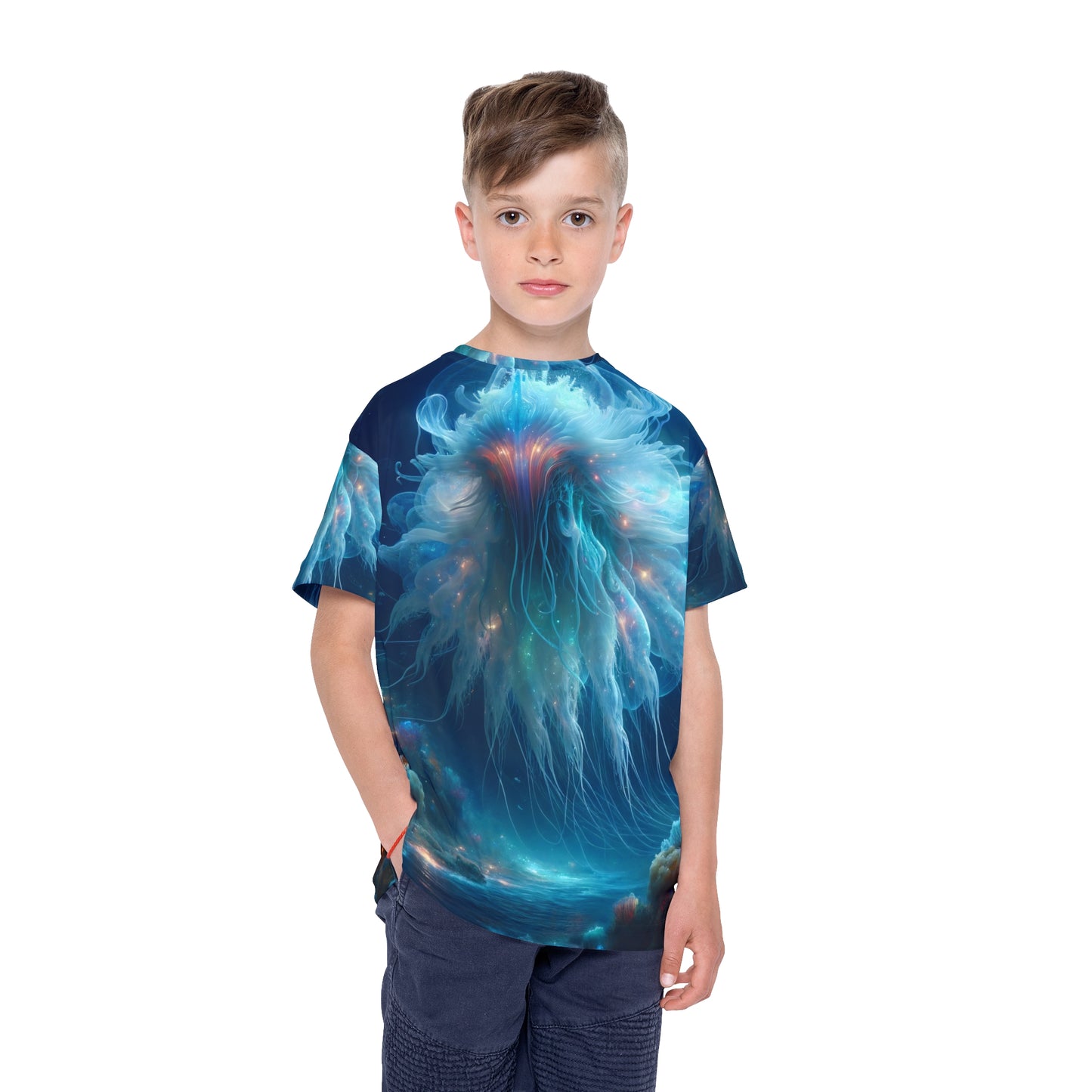 Спортивная майка | Детская | Космический ужас | Медуза бездны