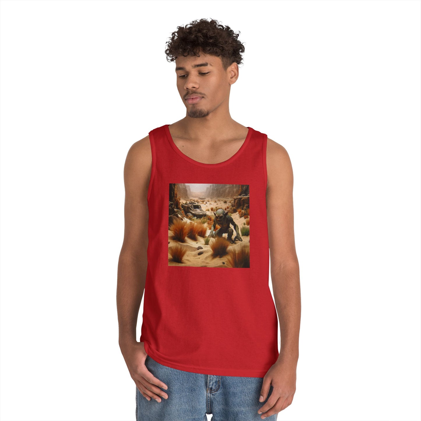 เสื้อกล้าม | ยูนิเซ็กส์ | ผ้าฝ้ายเนื้อหนา | แฟนตาซีหลังวันสิ้นโลก | ท้องทะเลทราย