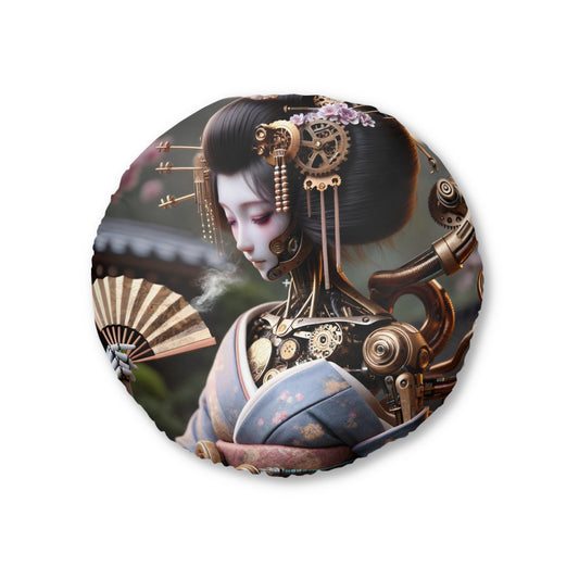 Pute | Gulvpute | Tuftet | Rund | Steampunk | Cyberpunk | Geisha
