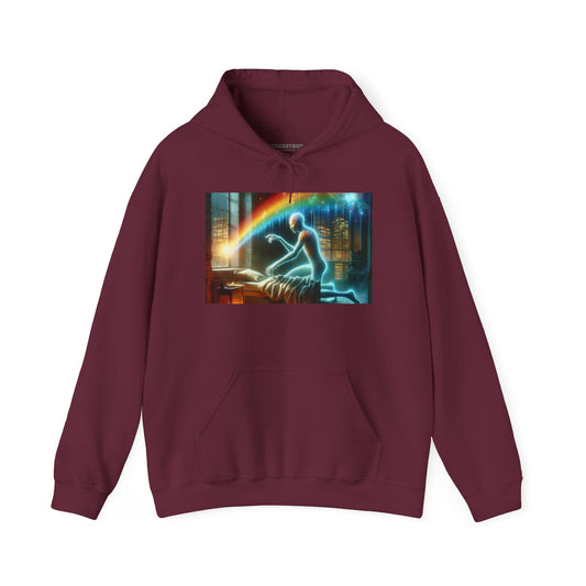 Bluza z kapturem | Unisex | Bluza dresowa z kapturem | Gruba mieszanka | Oniryzm | Mistyczna istota | Hypnos