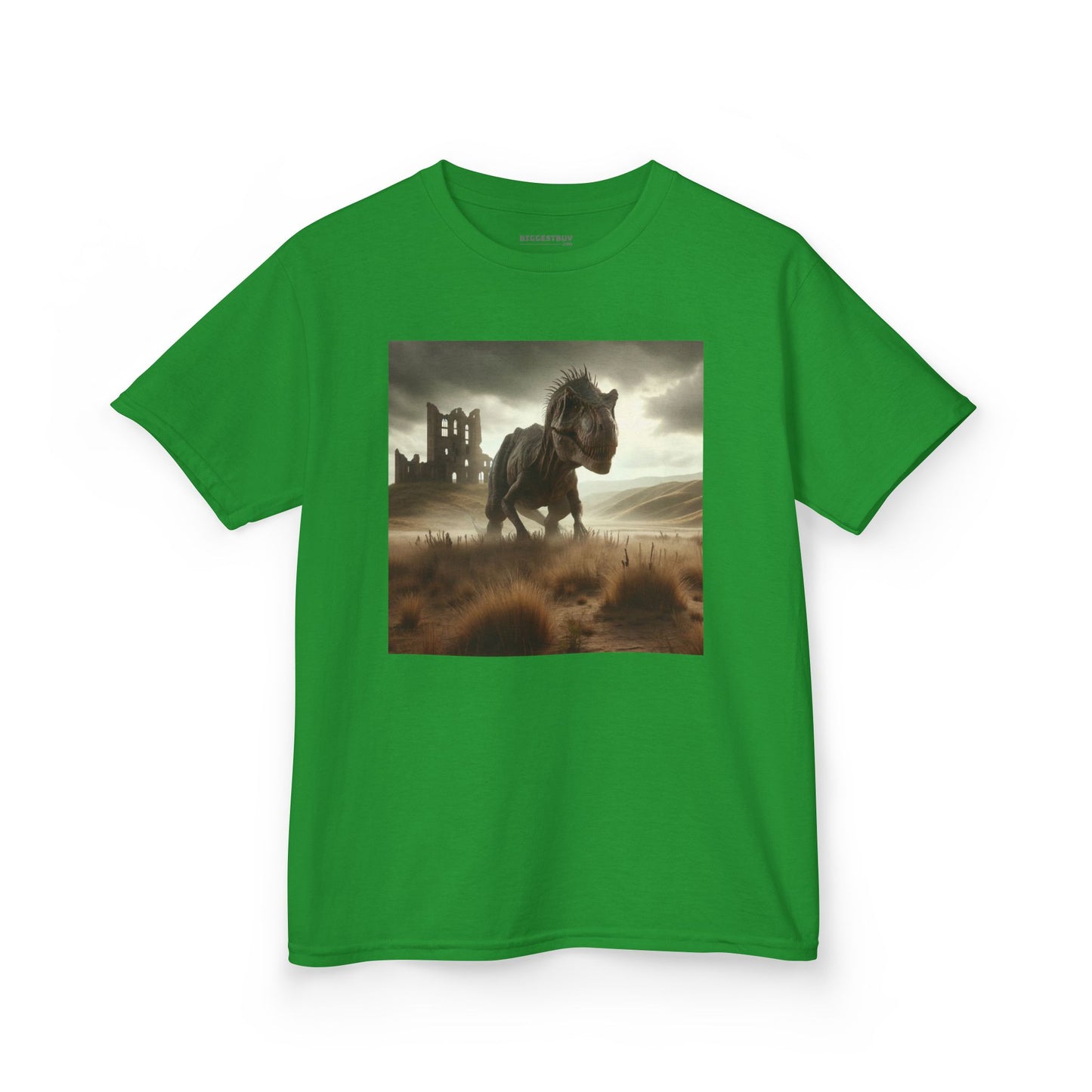 Camiseta | Camiseta Infantil | Algodão Pesado | Ficção Dinossáurica | T-Rex Ancestral