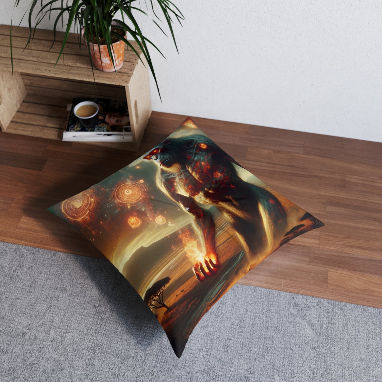 Bantal | Bantal Lantai | Berumbai | Persegi | Mitos Titan Api | Dewa Primordial