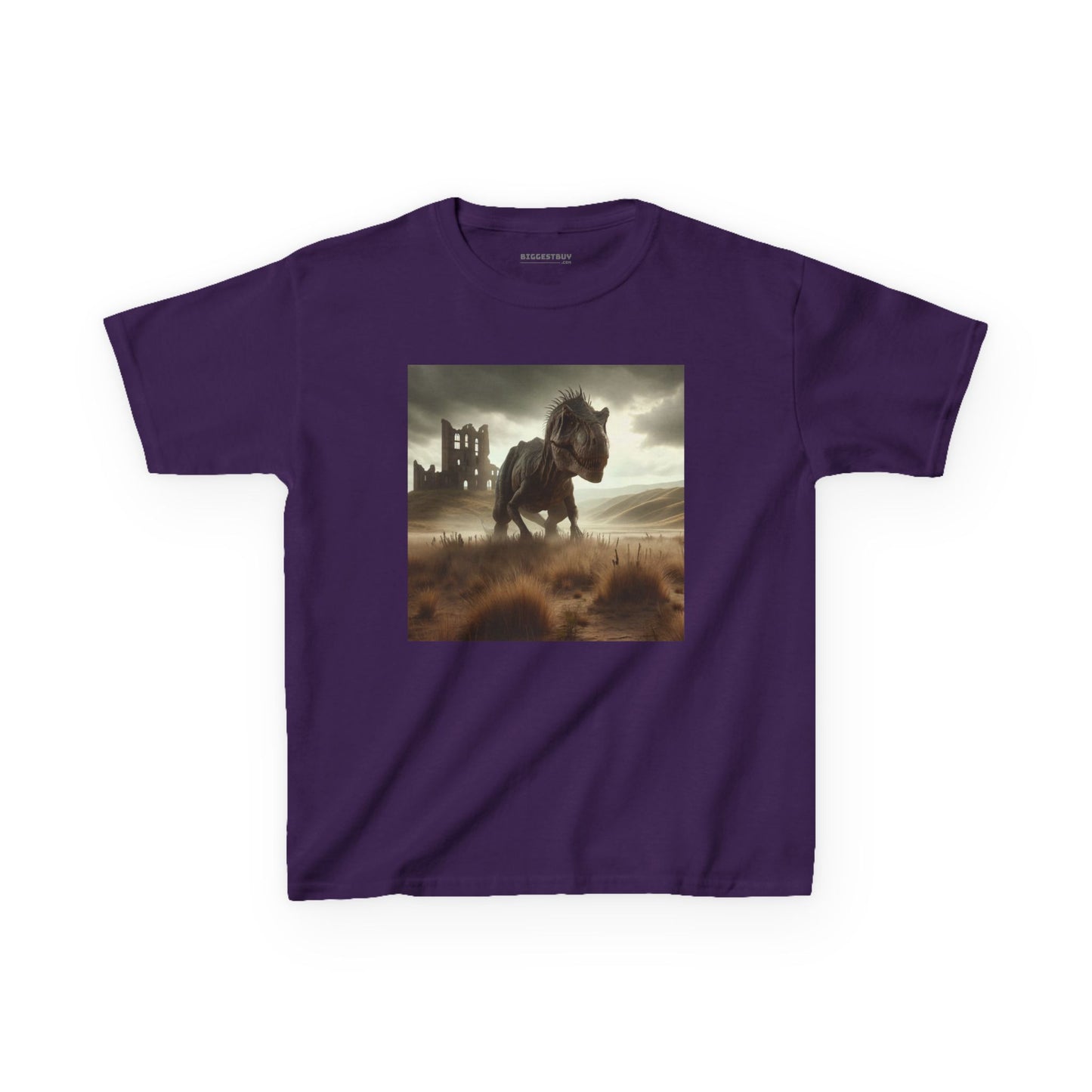 Camiseta | Camiseta Infantil | Algodão Pesado | Ficção Dinossáurica | T-Rex Ancestral