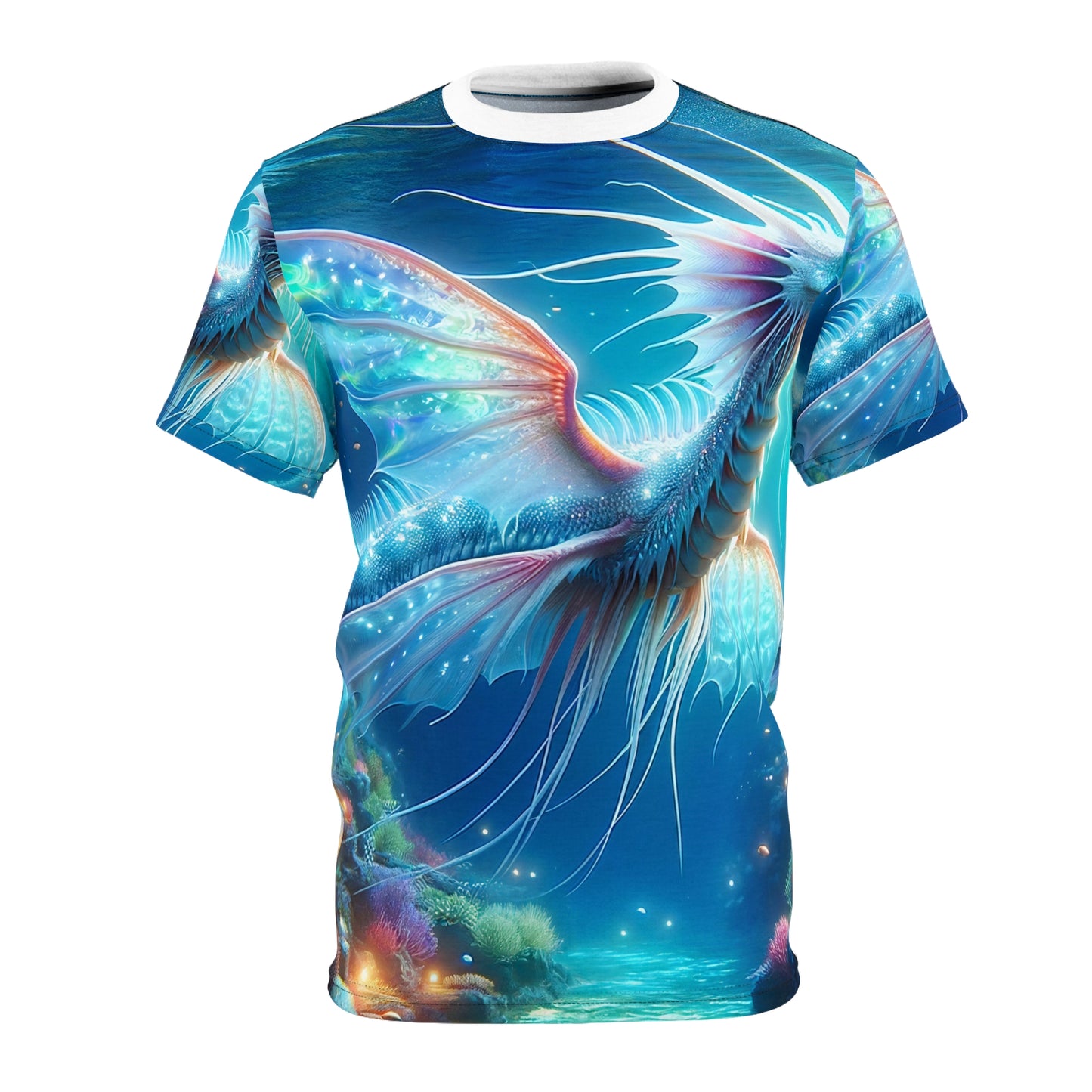T-Shirt | Nadruk na całej powierzchni | T-shirt unisex | Mitologia morska | Ryujin | Smok wodny
