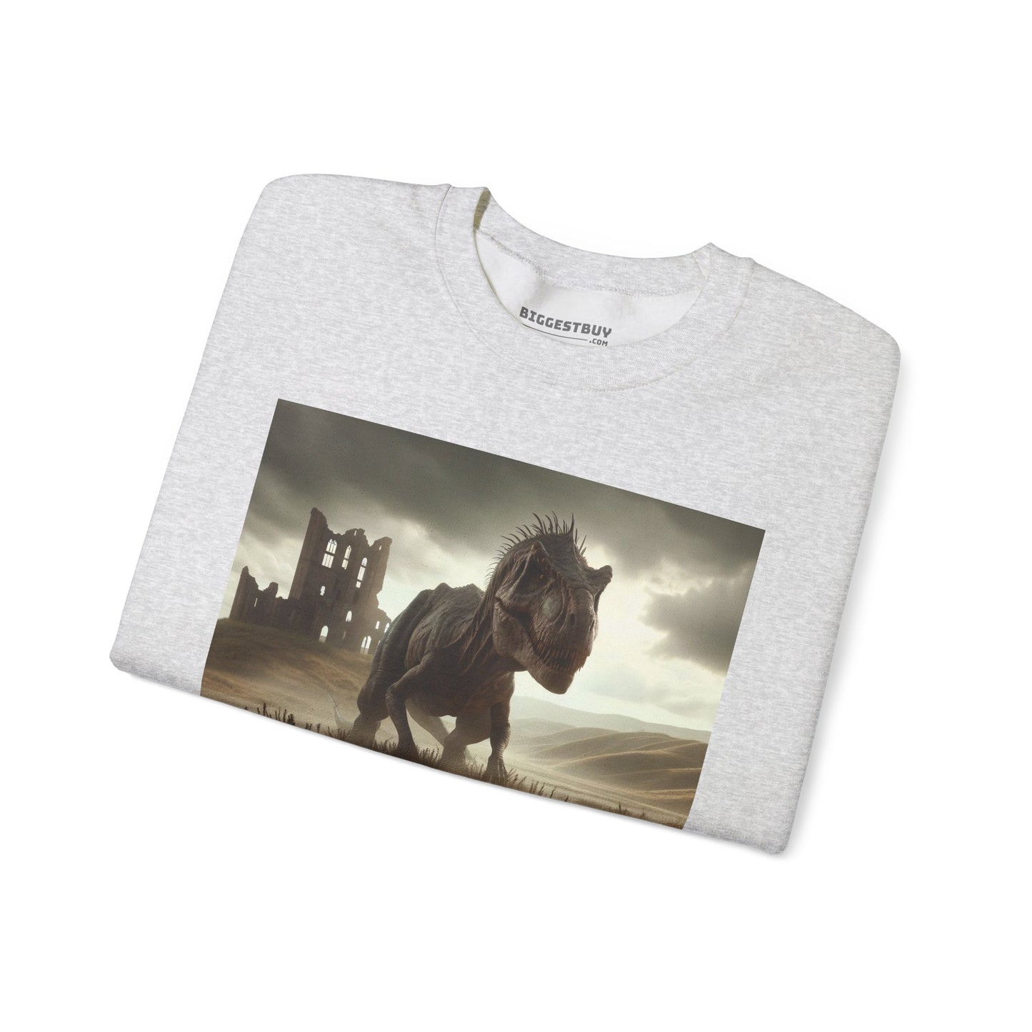 Felpa | Unisex | Girocollo | Misto pesante | Paleofinzione | Dinosauri Preistorici | T-Rex