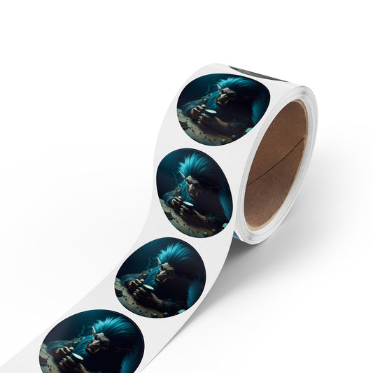 Рулон наклеек | Круглый | Скандинавский фольклор | Йотунн