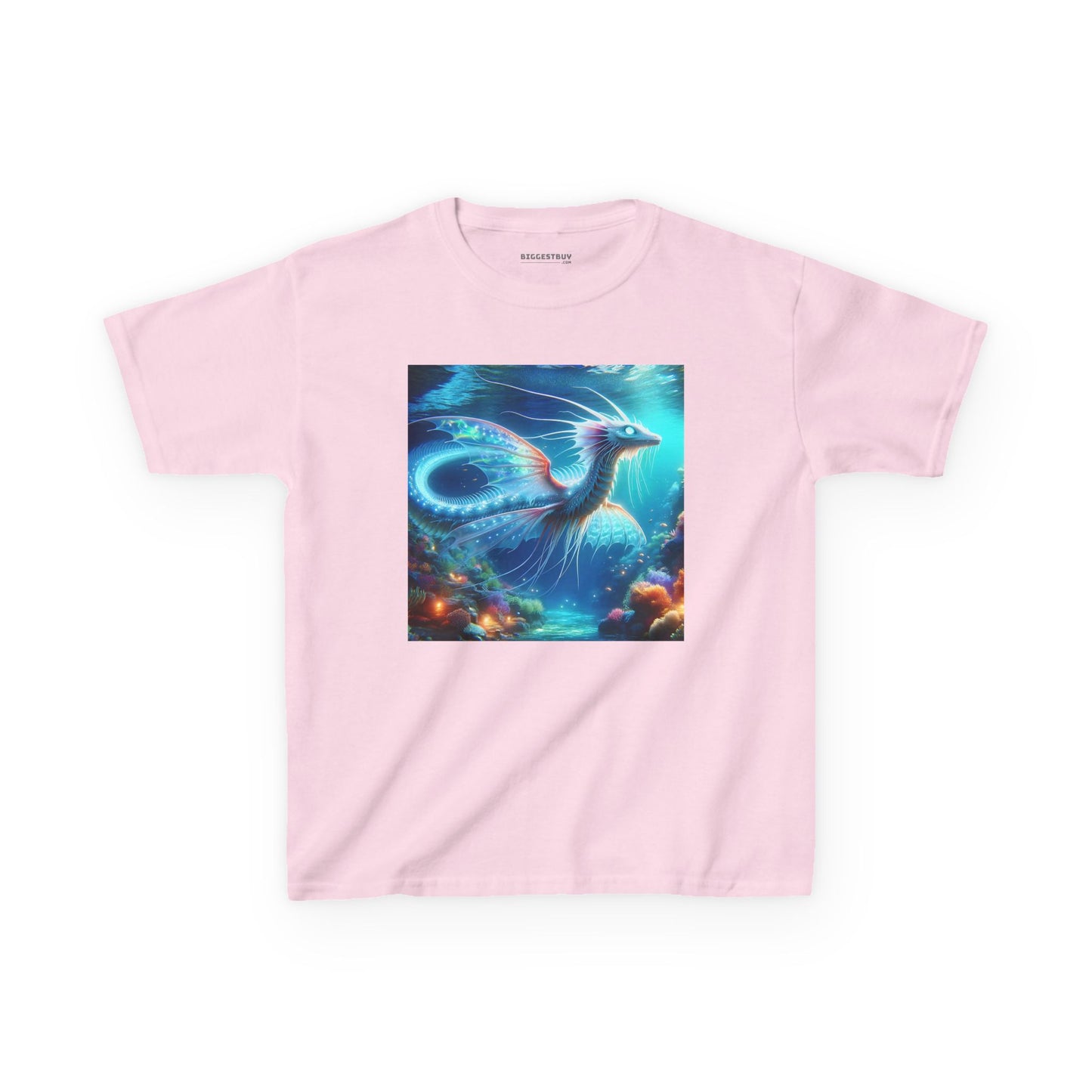 T-Shirt | Koszulka dziecięca | Ciężka bawełna | Mitologia morska | Ryujin | Smok wodny