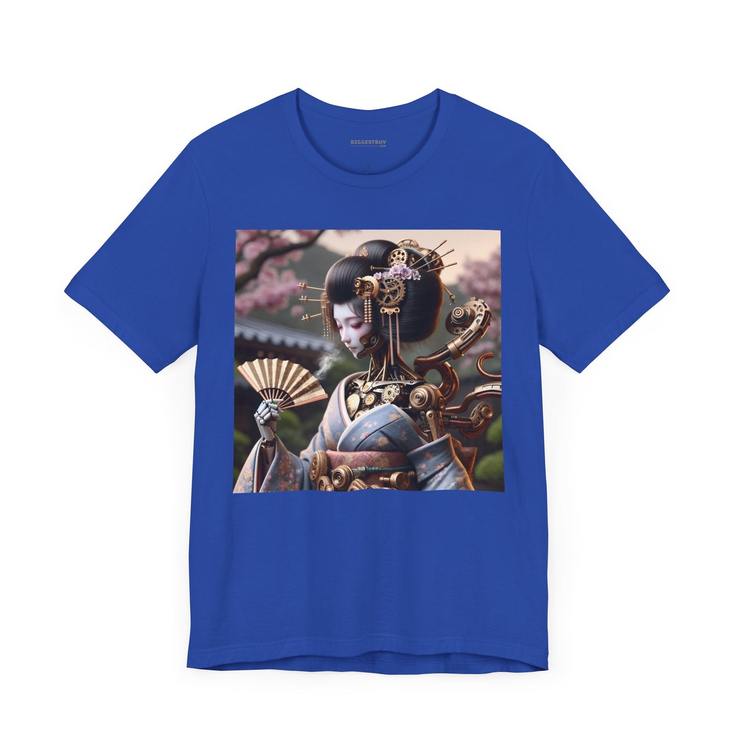 Tシャツ | ユニセックス | ジャージーTシャツ | 半袖 | スチームパンク | サイバーギーシャ | ロボット芸者