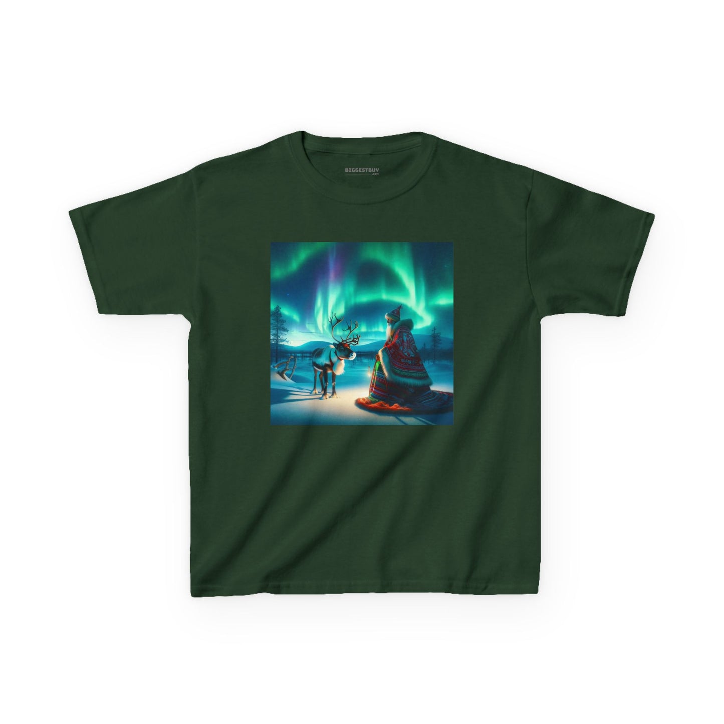 Camiseta | Camiseta Infantil | Algodão Pesado | Misticismo Nórdico | Xamã Sami