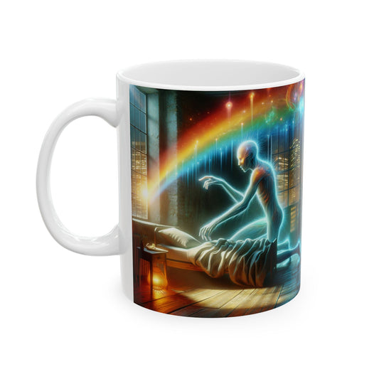 Kubek | Ceramiczny | Biały | Oniryzm | Mistyczna istota | Hypnos