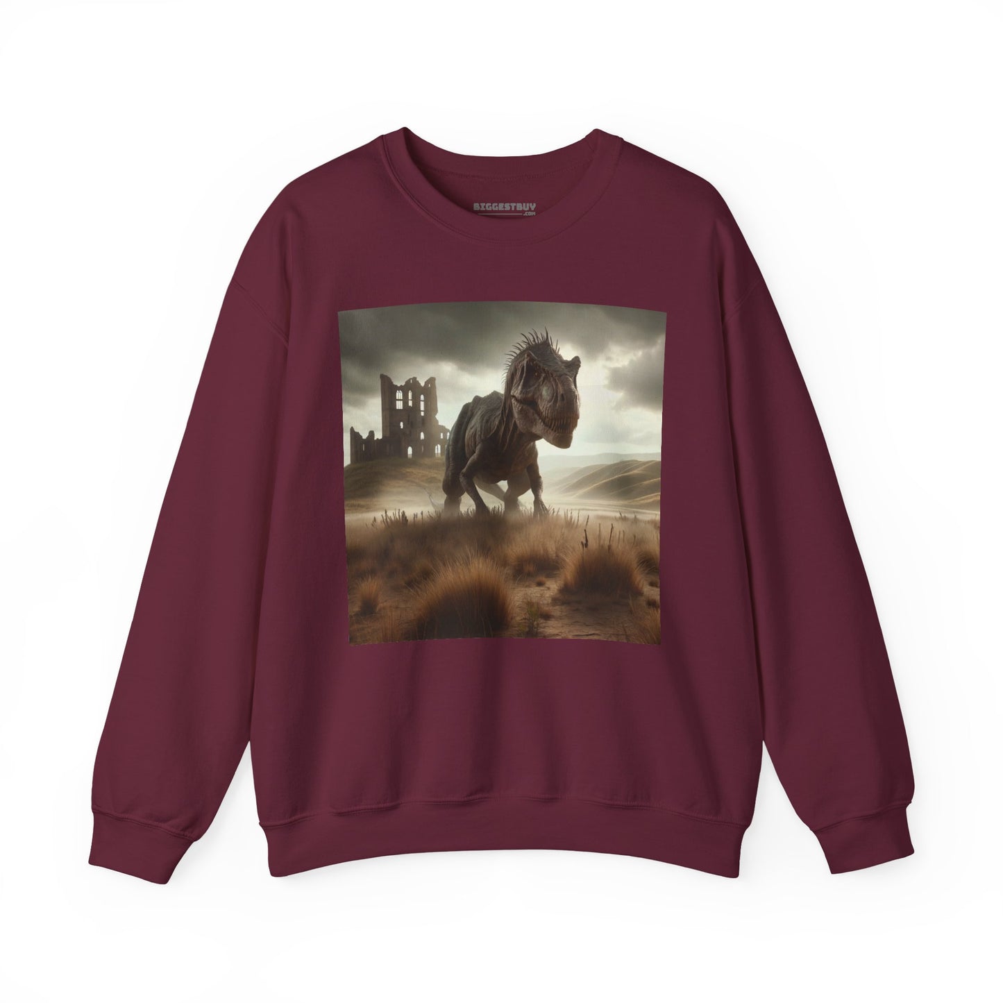 Felpa | Unisex | Girocollo | Misto pesante | Paleofinzione | Dinosauri Preistorici | T-Rex