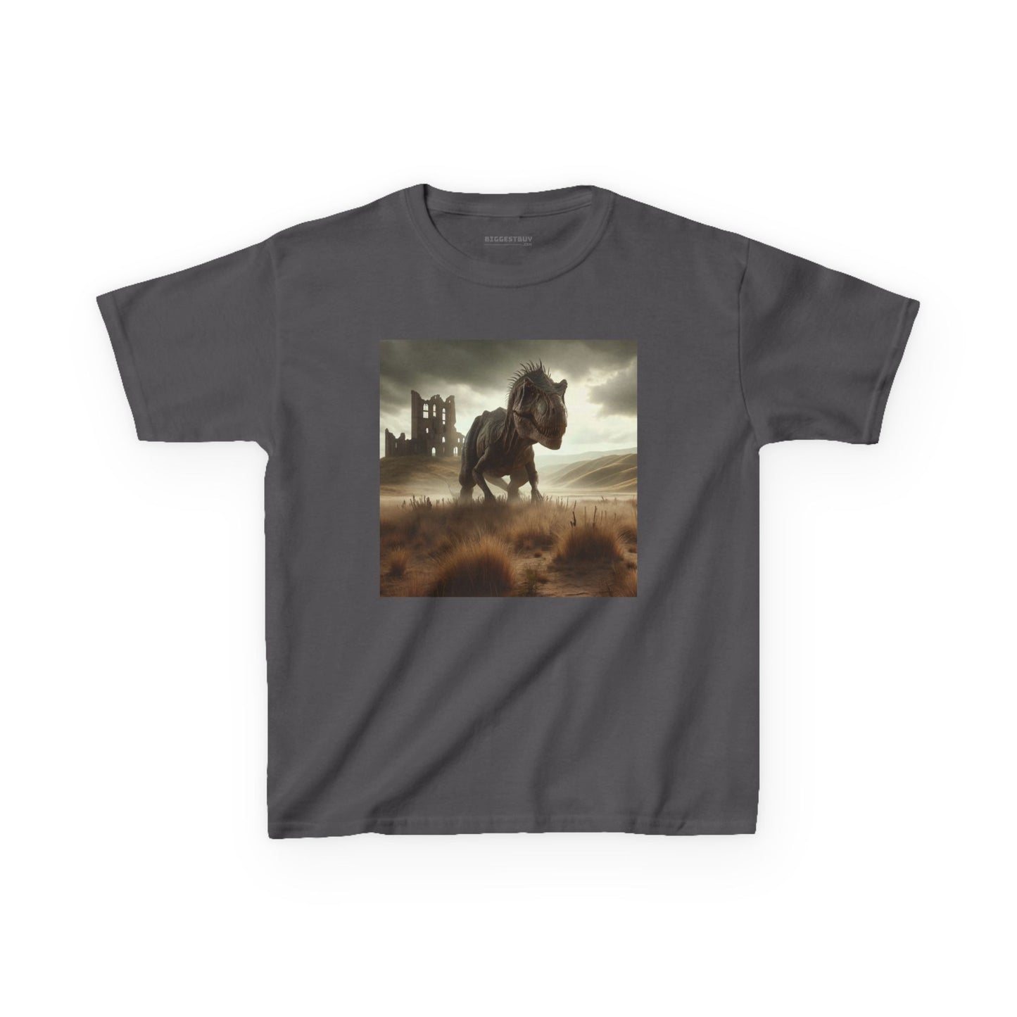 Camiseta | Camiseta Infantil | Algodão Pesado | Ficção Dinossáurica | T-Rex Ancestral